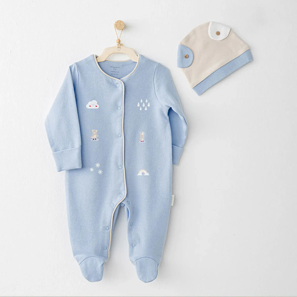 Andywawa Bebek Tulum Takım AC26072 Mavi