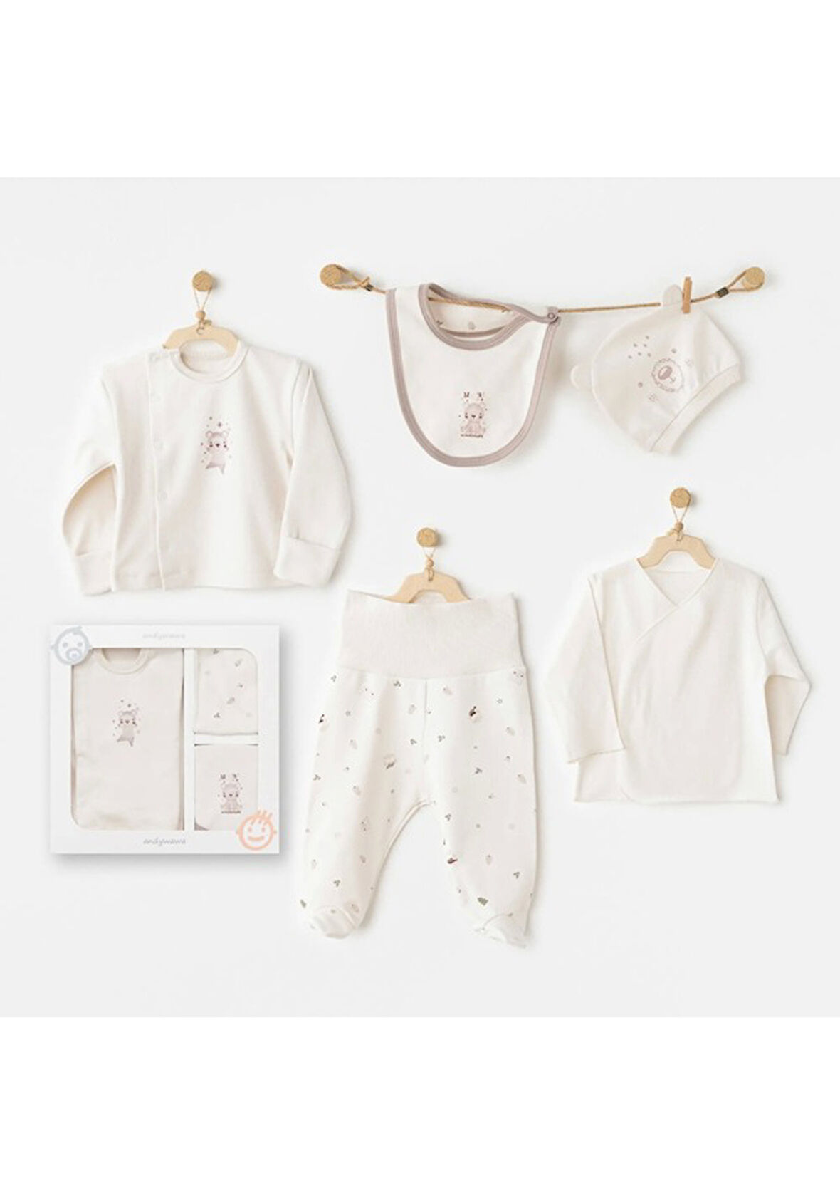 Andywawa Ac26180 My 1 St Wardrobe 5'li Hastane Çıkışı Ekru