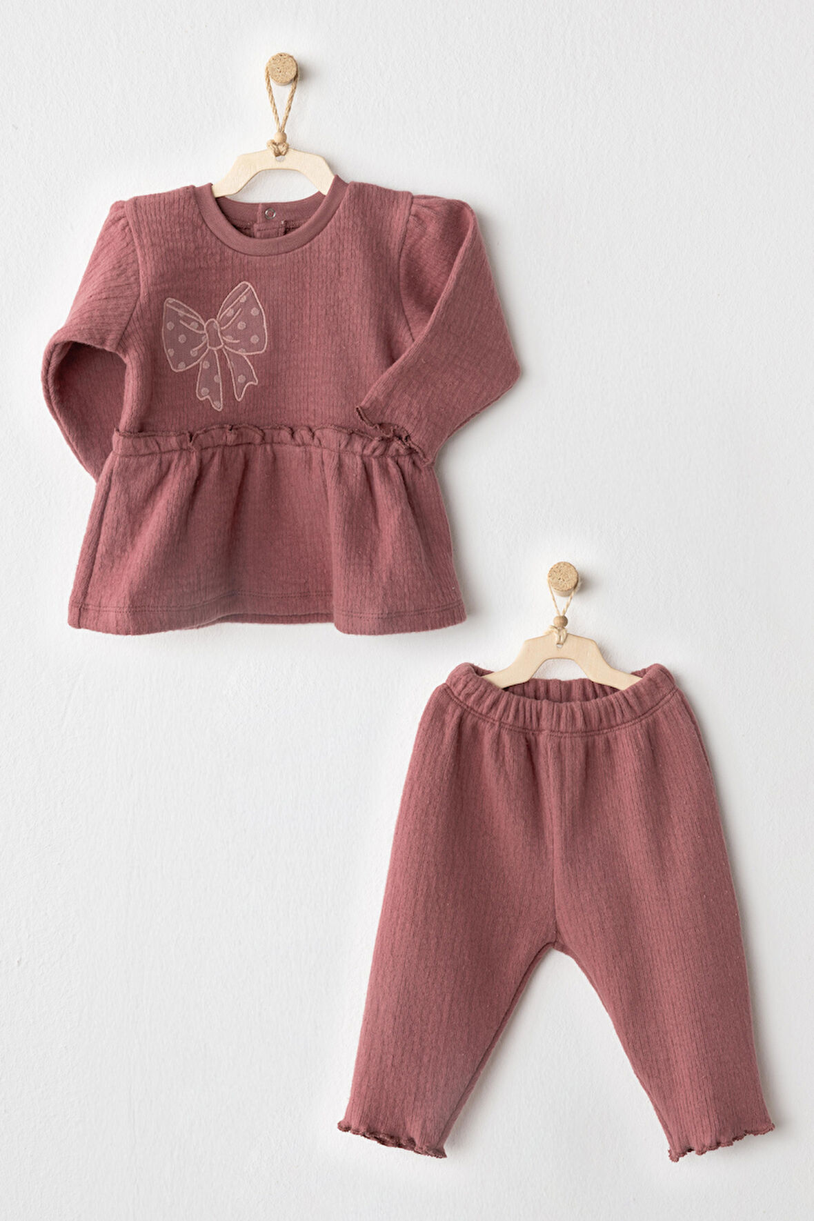 Kız Bebek Takım 2 Parça Set Casual AC26204