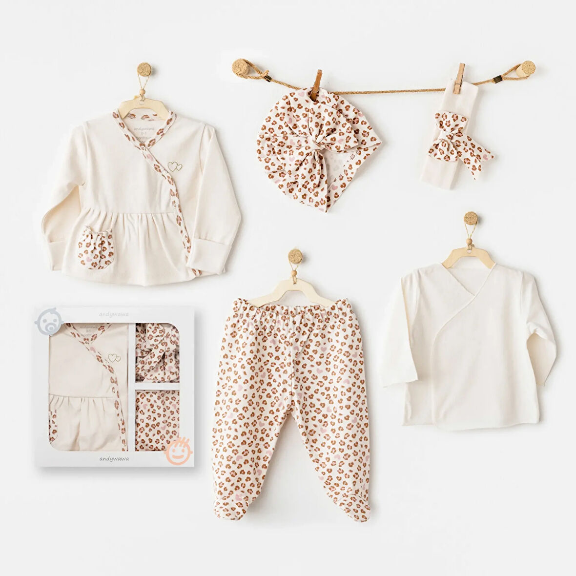 Little Leopard 5'li Hastane Çıkışı Ekru
