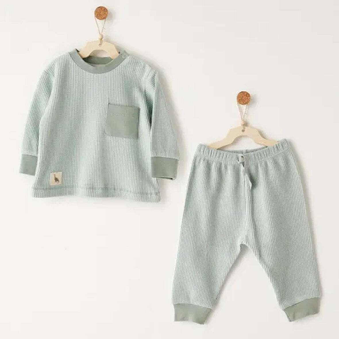 Andywawa AC26012 Mummy S Snuggle Saurus 2`li Takım Yeşil