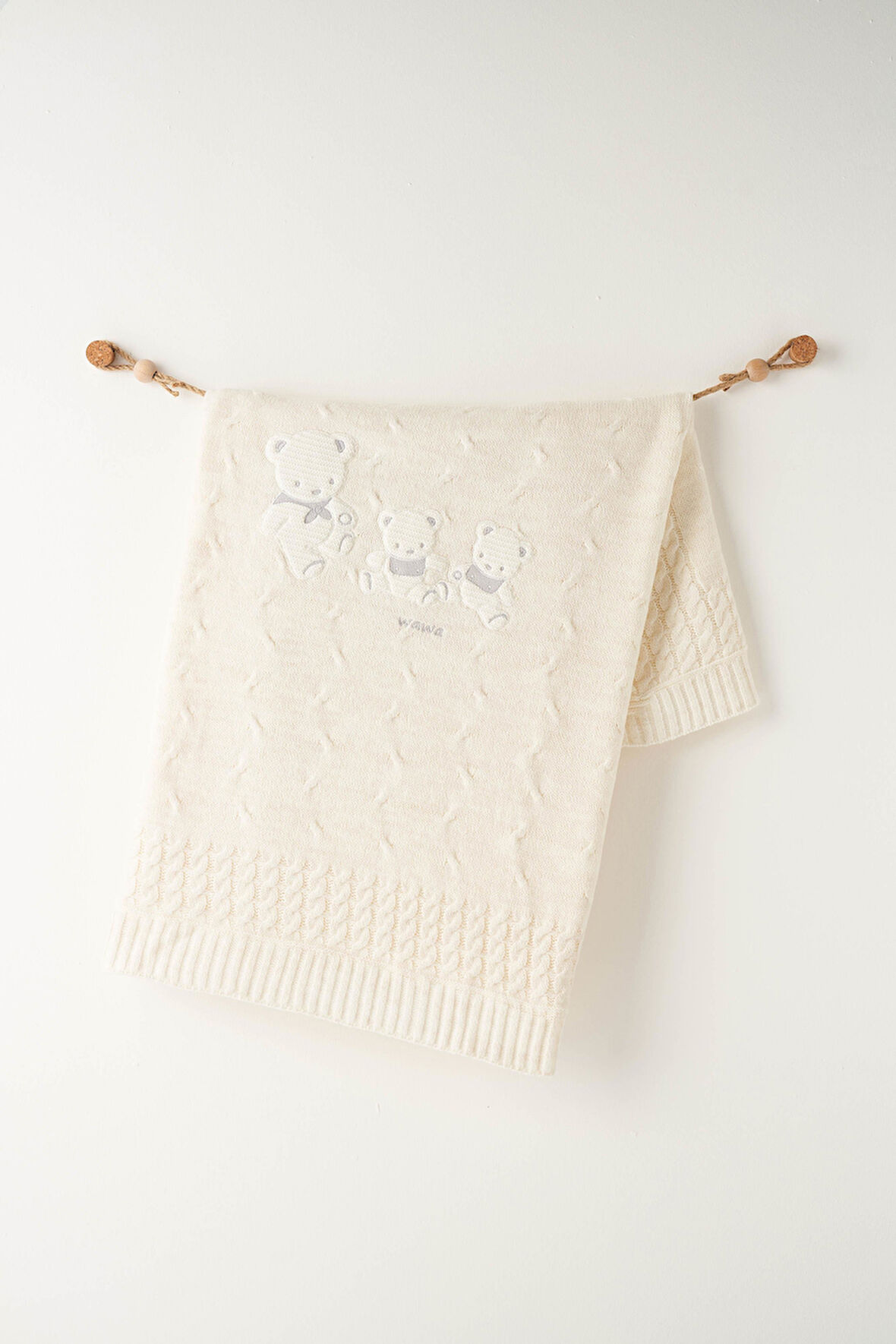 Bebek Triko Battaniye  85x100 cm Knitted Blanket AC26341