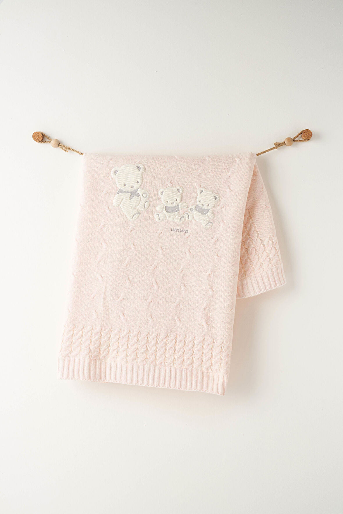 Bebek Triko Battaniye  85x100 cm Knitted Blanket AC26341