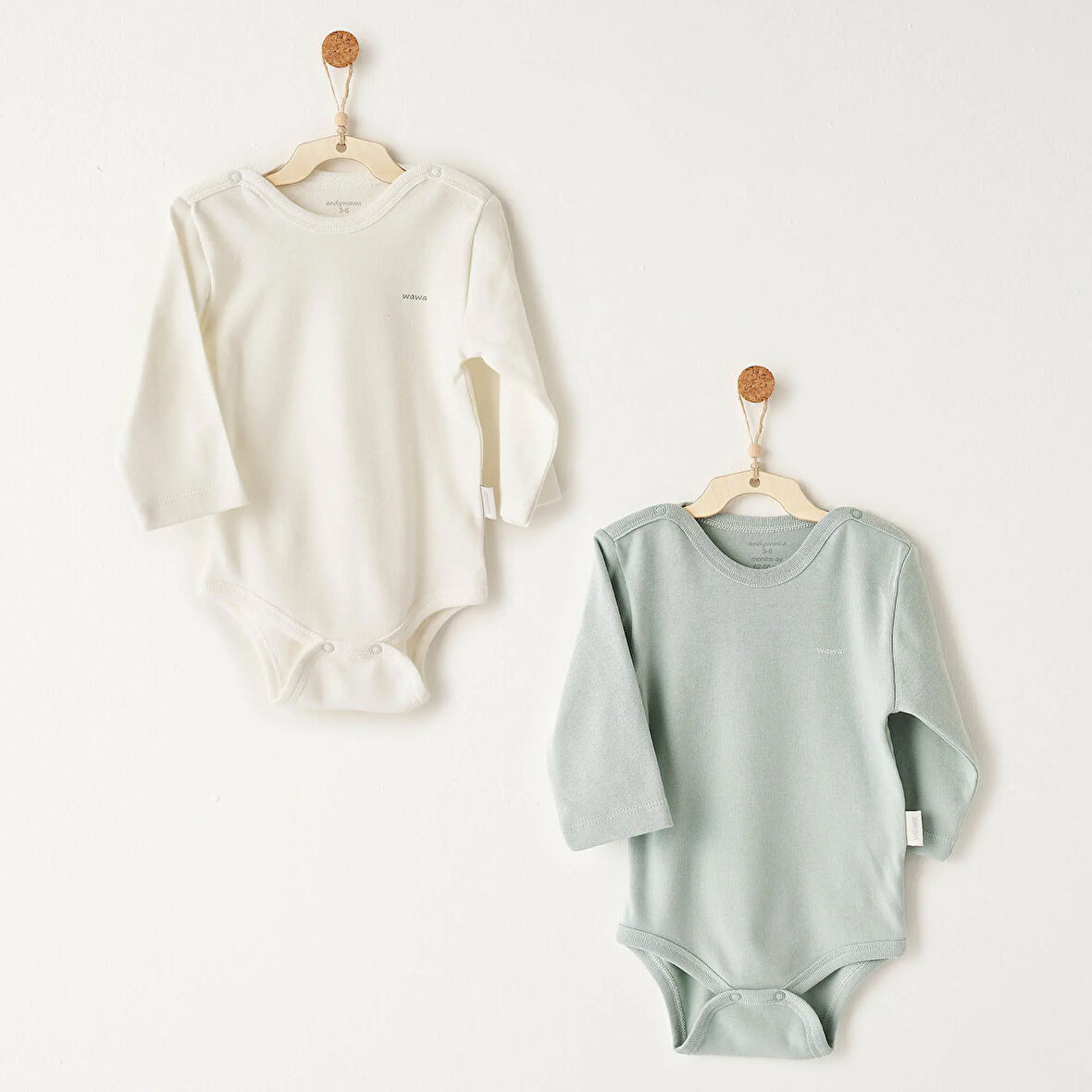 Andywawa AC26015 Mummy S Snuggle Saurus 2’li Badi Grey