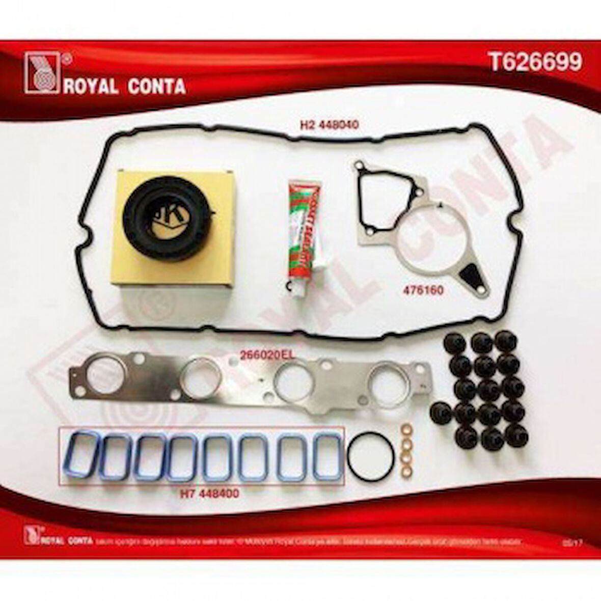 Fiat Ust Takım Conta S.k.c Harıc (skt Keceli Subap Lastıklı) Boxer III Jumper III 06> 22dt Puma (2.2hdi 1 - Royal T626699