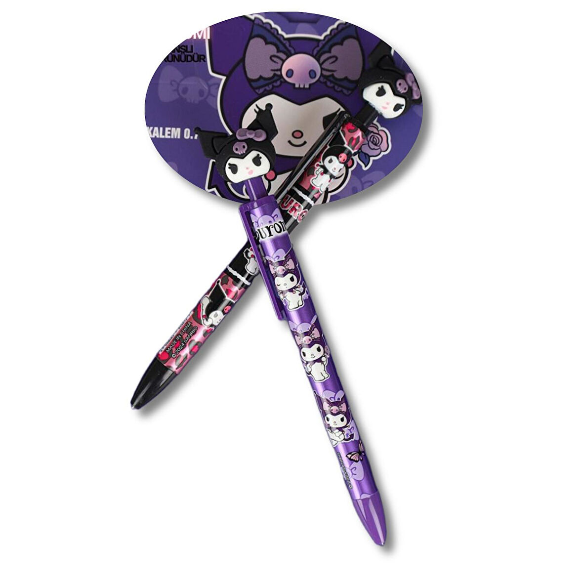 Kuromi Yüz Figür Başlıklı Versatil Uçlu Kalem 0.7 (586146) 1 Adet