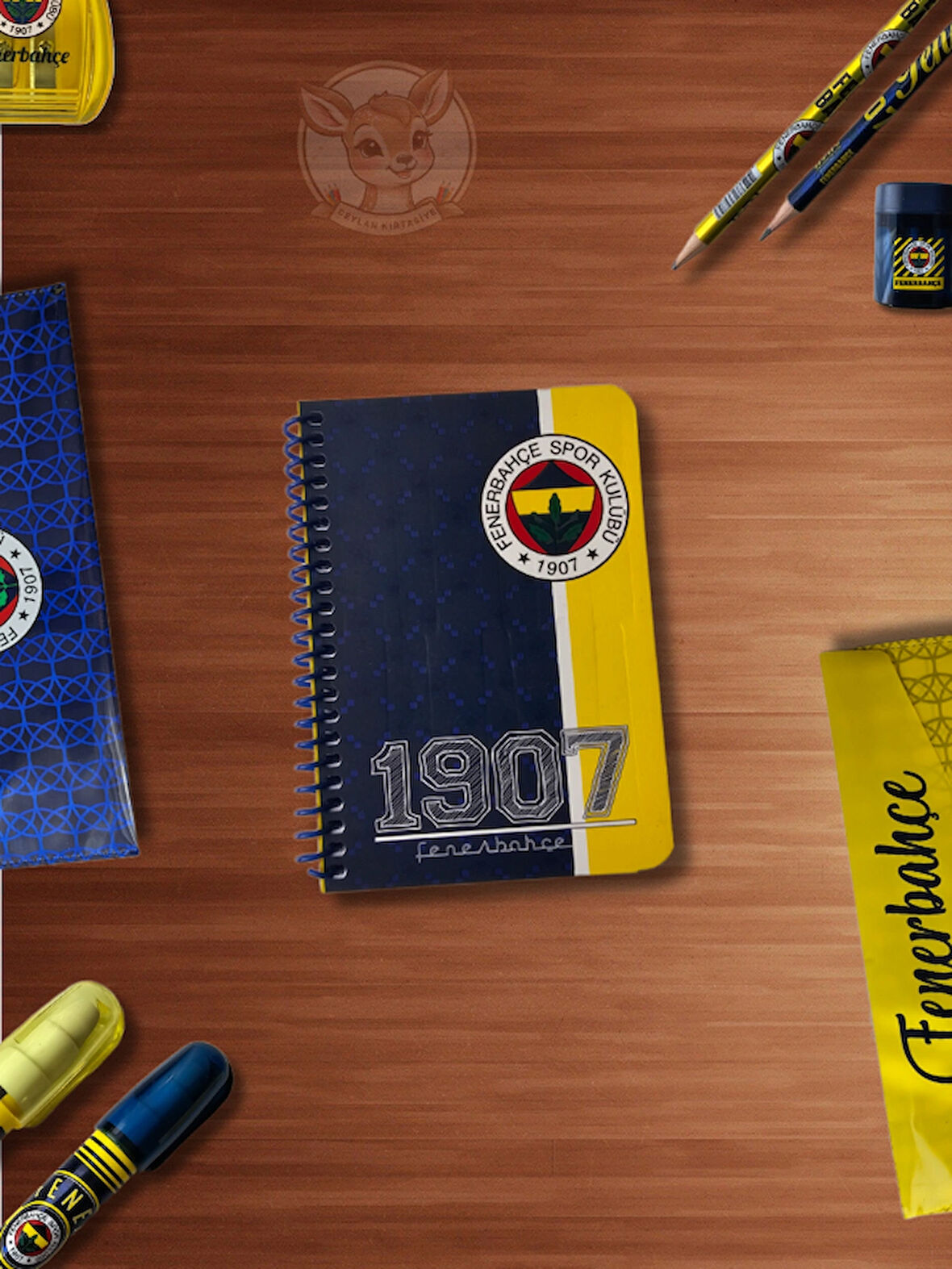 FB Fenerbahçe Taraftar Not Defteri  72 Yaprak Çizgili A6 Ödev Defteri