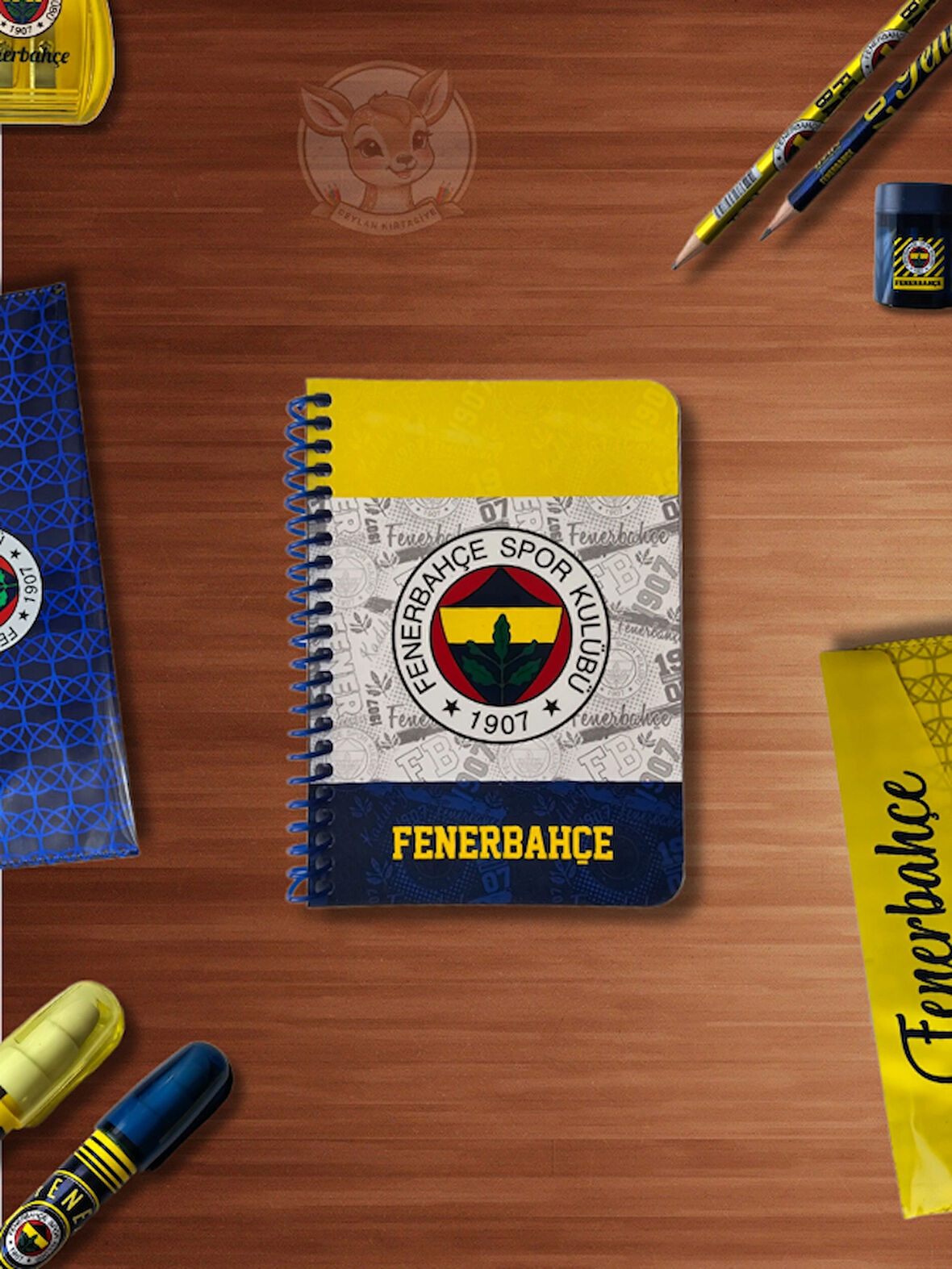 FB Fenerbahçe Taraftar Not Defteri  72 Yaprak Çizgili A6 Ödev Defteri