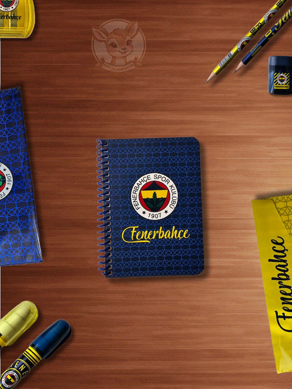 FB Fenerbahçe Taraftar Not Defteri  72 Yaprak Çizgili A6 Ödev Defteri