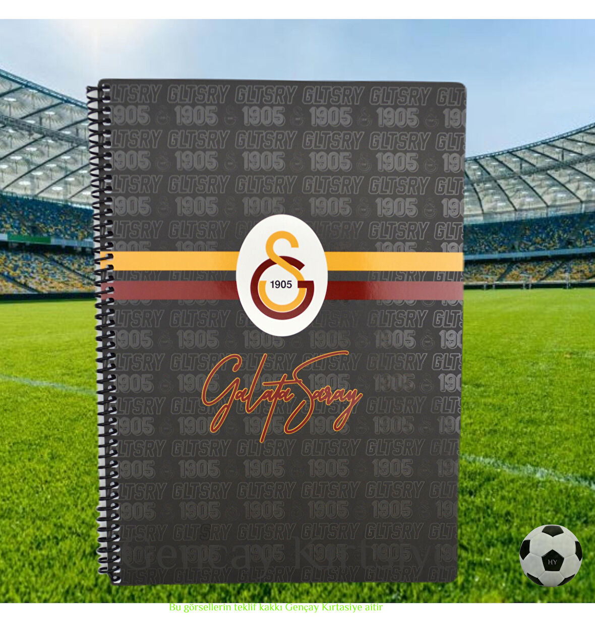 Galatasaray A4 72 Yaprak Karton Kapak Spiralli Defter Kareli (594565)