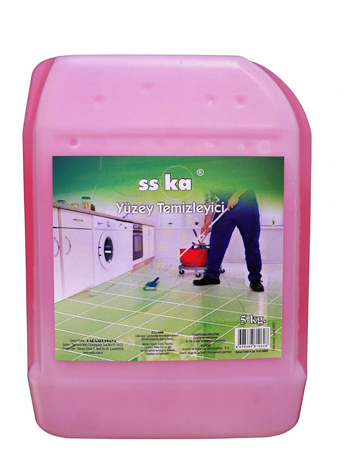 SSKA Seramik Sıvı Yüzey Temizleyici 5 kg 