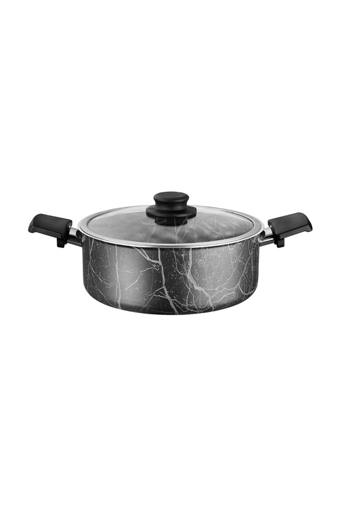 Cem marble derin tencere - yemek tenceresi 30 cm.