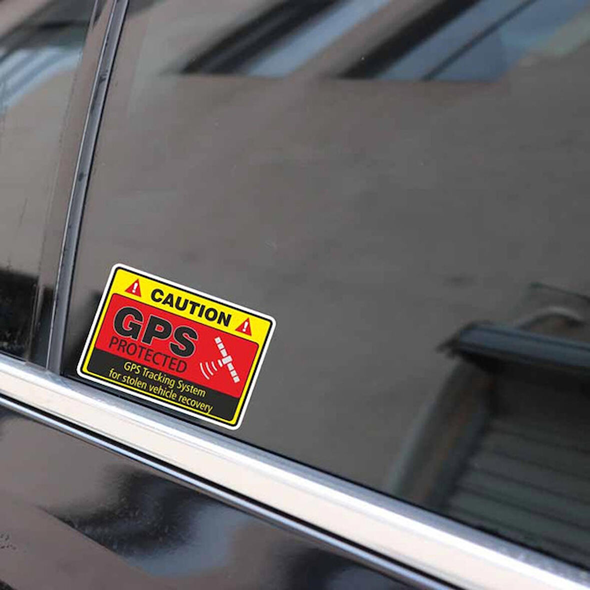 4x uyarı araba Sticker dikkat GPS takip sistemi Etiketi