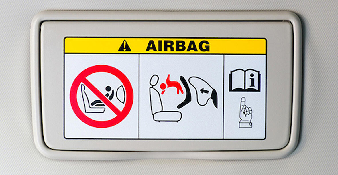 Airbag Etiketi Araba Hava Yastığı Sticker 2 Adet