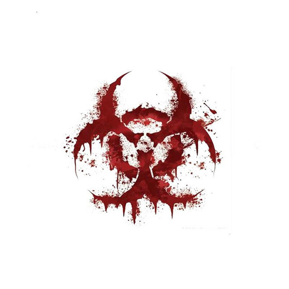 BIOHAZARD Bio Tehlike Araba Sticker Etiket 18 CM
