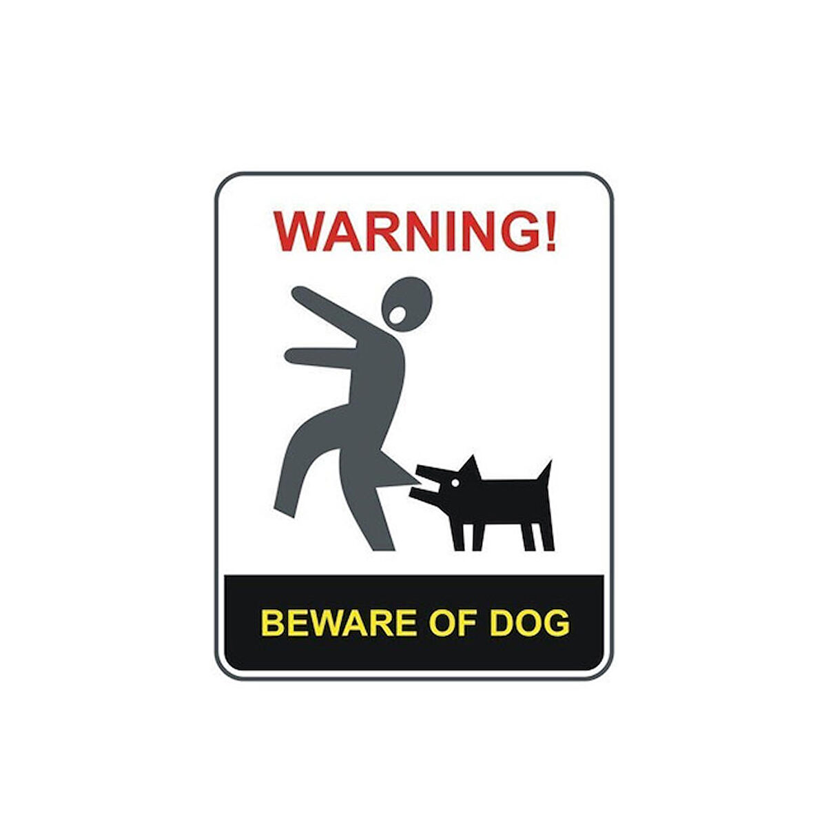 Dikkat köpekler uyarı araba Sticker  18CM