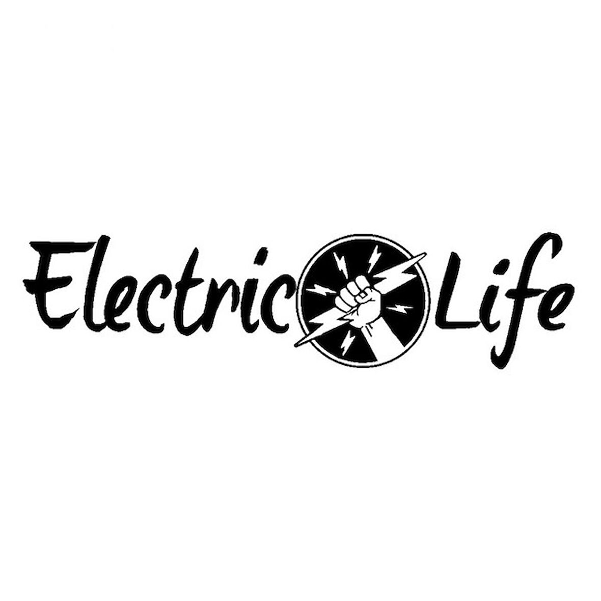 Elektirik Yaşam Araba Sitcker Etiket 20 Cm Siyah