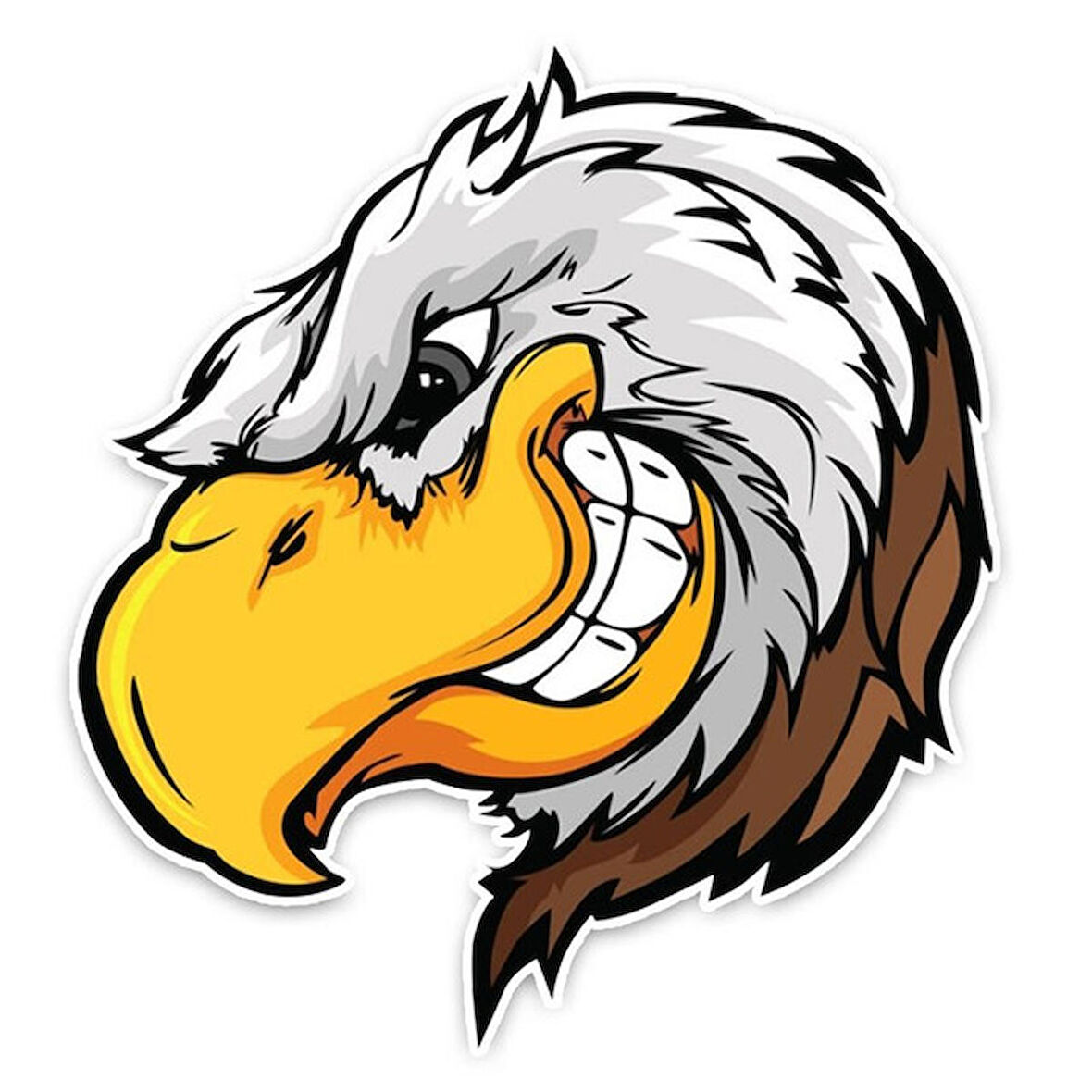 Kartal kafası Oto araba Sticker Etiket 17 CM