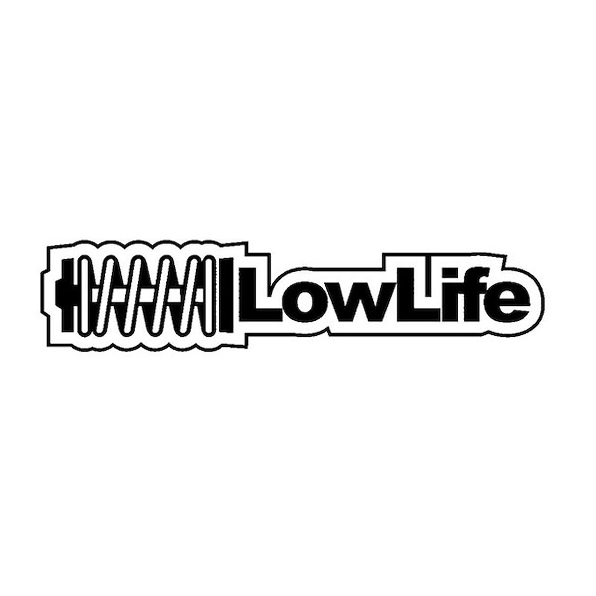 Low Life Araba Sticker Etiket  Siyah 18Cm Yapıştırma