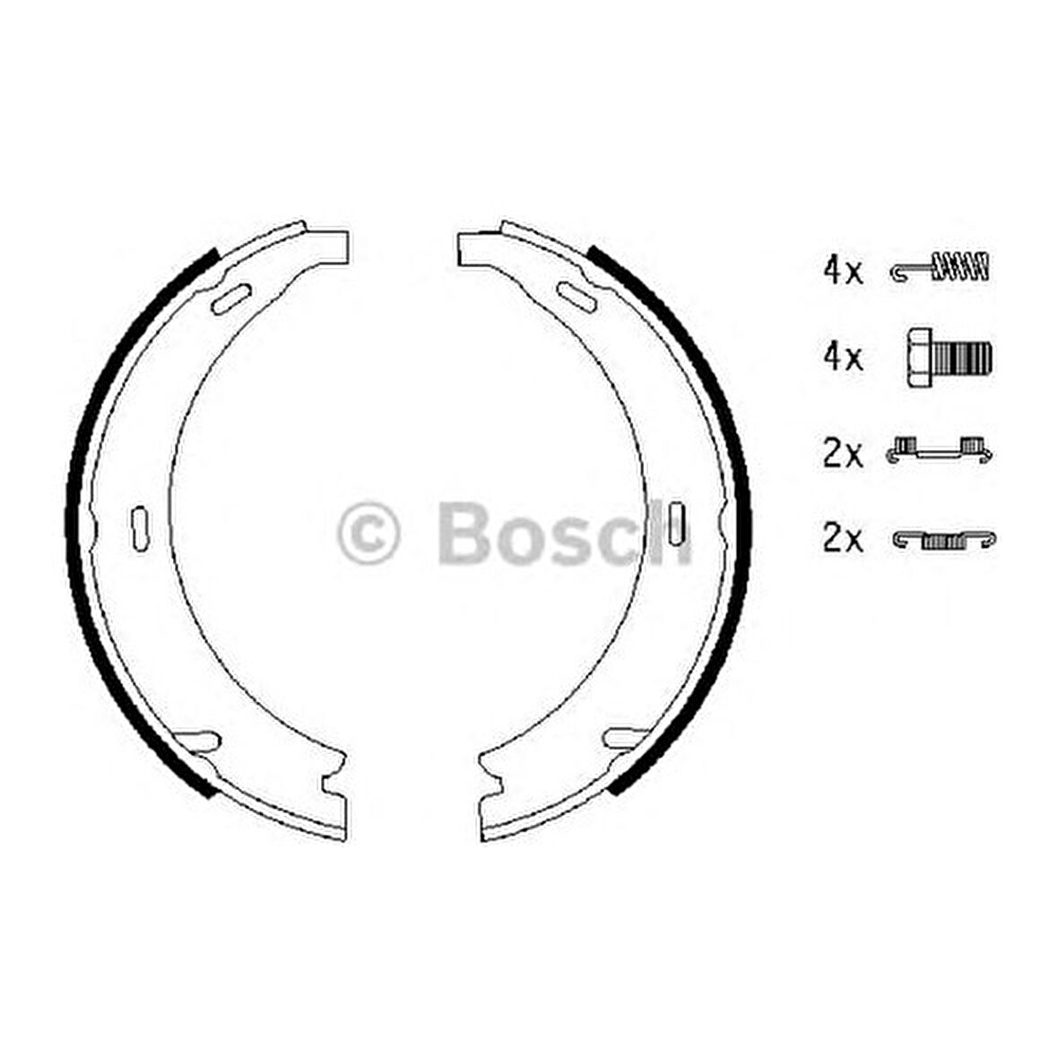 Bosch Pabuçlu Balata 164X20Mm W124 W201 W202 190 87