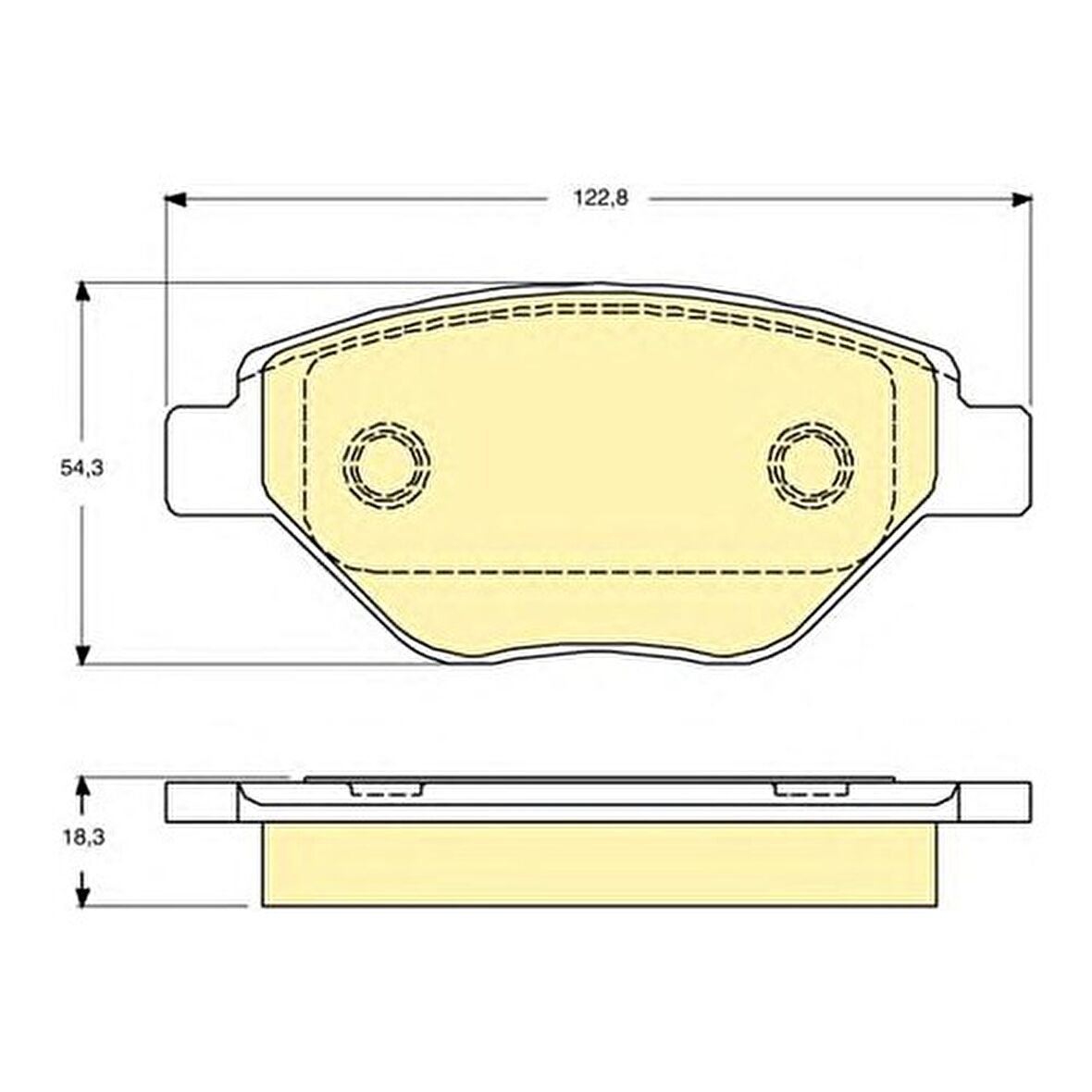 Bosch Fren Balatası Ön 122Mm Megane II 1.4 16V 02