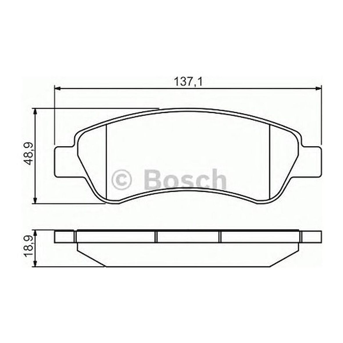 Bosch Fren Balatası Arka 137Mm Jumper II Boxer II Ducato III 07