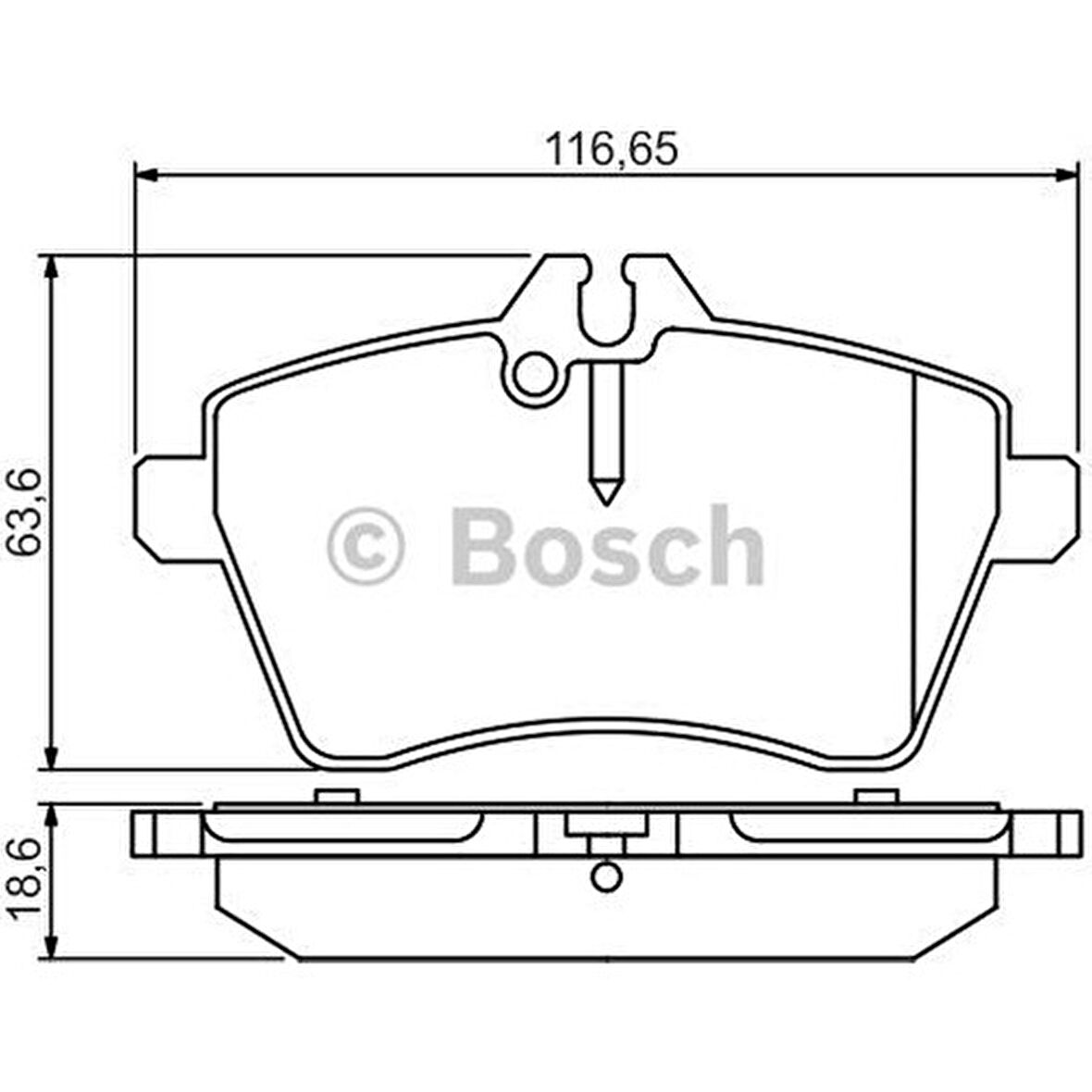 Bosch Fren Balatası Ön 116Mm A Serısı W169 A 170 04