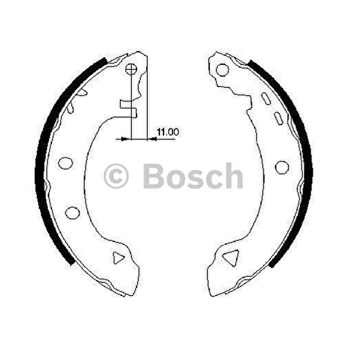 Bosch Arka Balata Pabuçlu Alfa 33 90 94 Marea Brava Bravo 96
