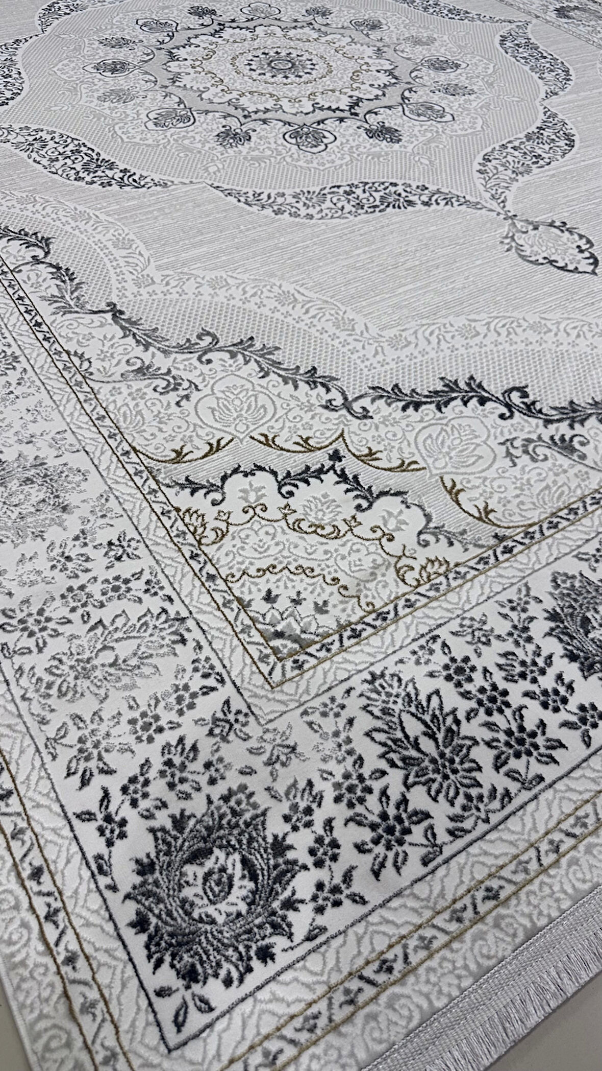 Safyün Halı Kadife KF501 Gri