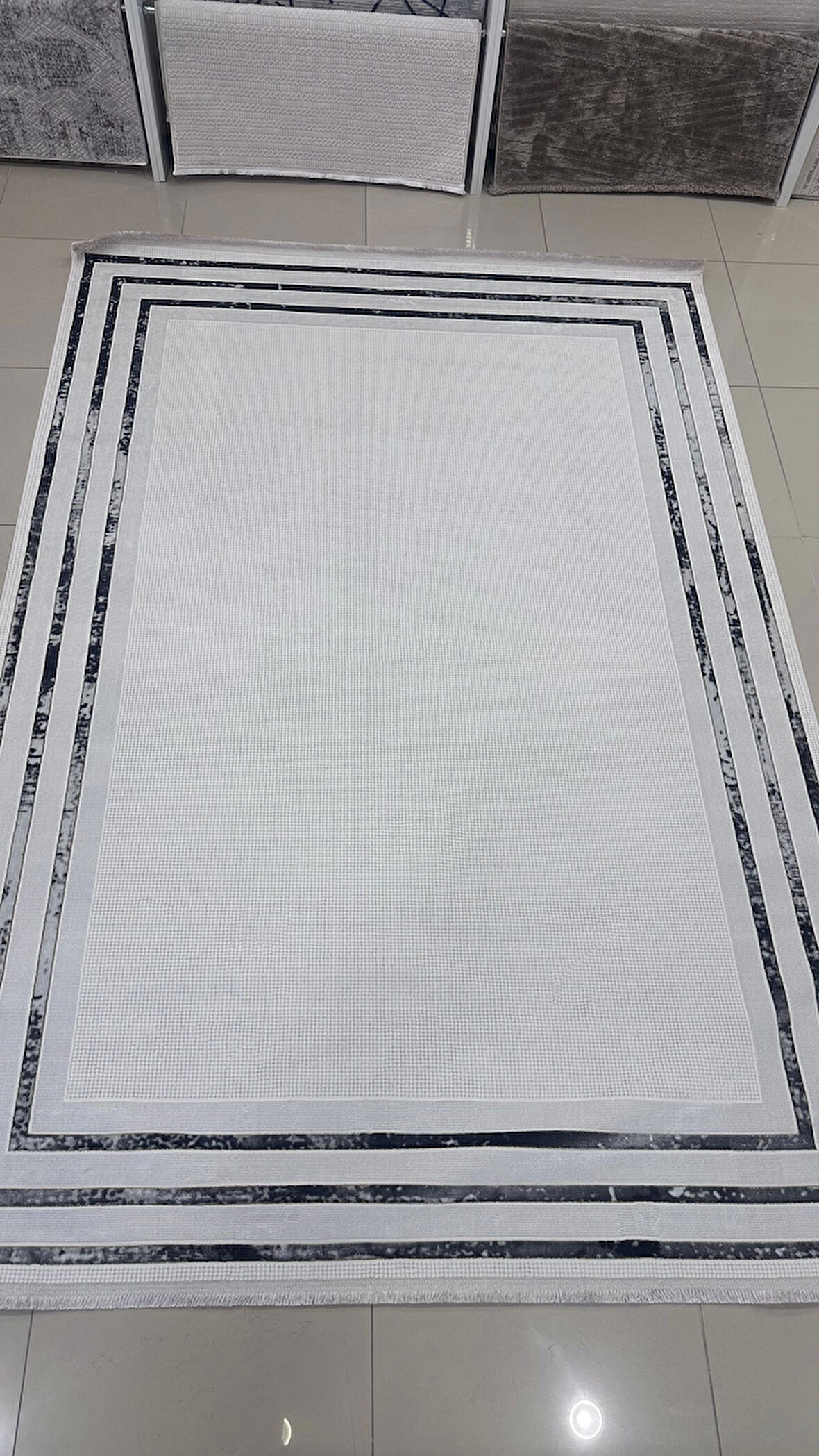 Safyün Halı Kadife KF452 Gri