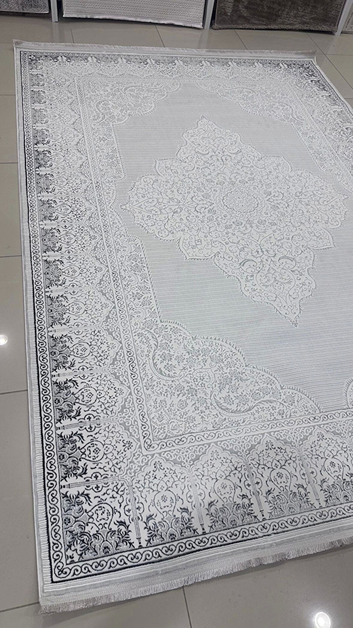 Safyün Halı Kadife KF505 Gri