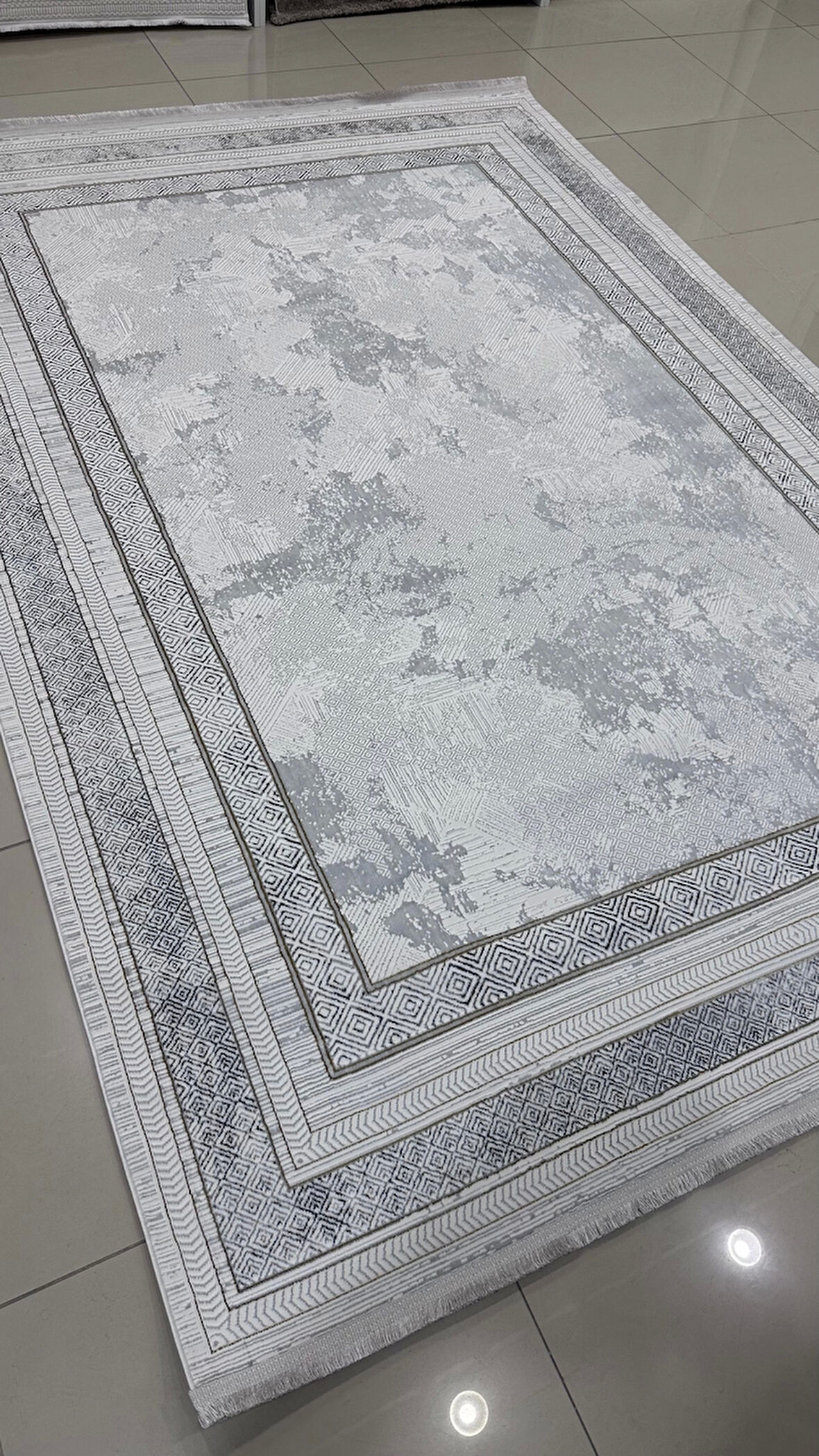 Safyün Halı Kadife KF470 Gri