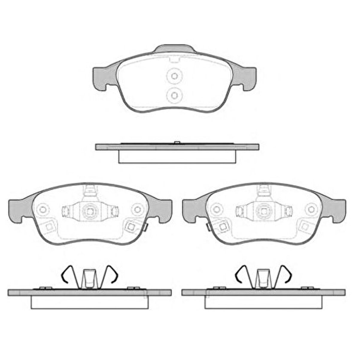 Bosch Fren Balatası Ön Fiat 500X 1.4 1.3 1.6D 14 Bos 0986494826