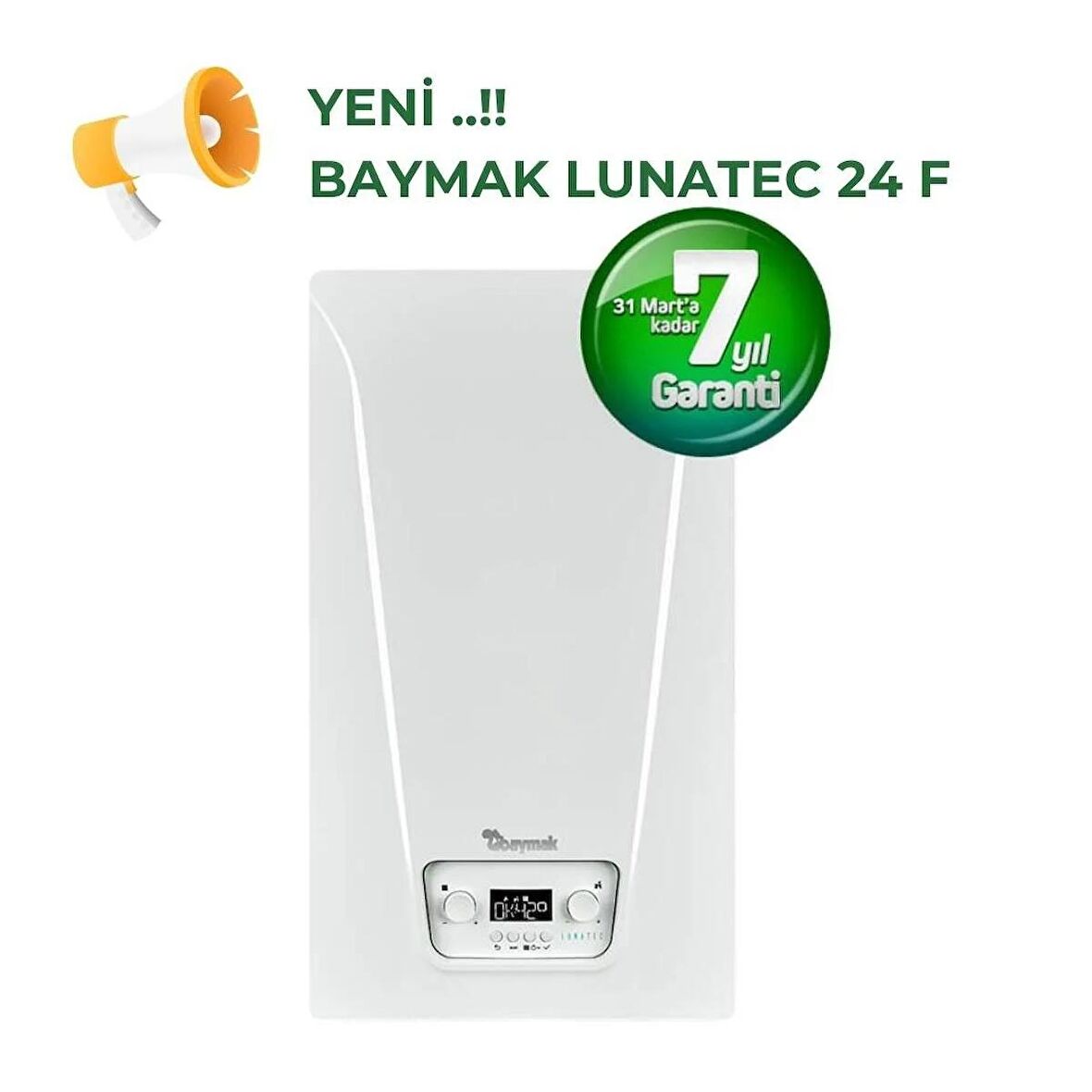 Baymak Lunatec 24 F Tam yoğuşmalı YENİ KOMBİ 