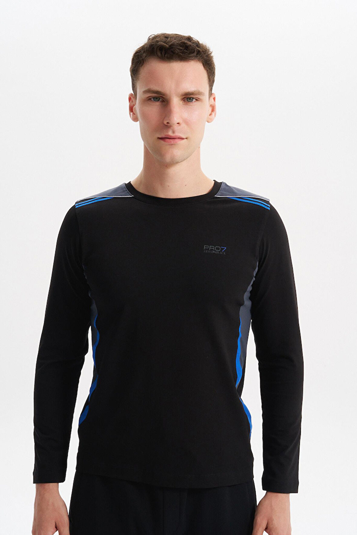 Arma Erkek Slim Fit Örme Süprem Bisiklet Yaka Uzun Kollu Tişört – %95 Pamuk %5 Likra K4SBO9556 