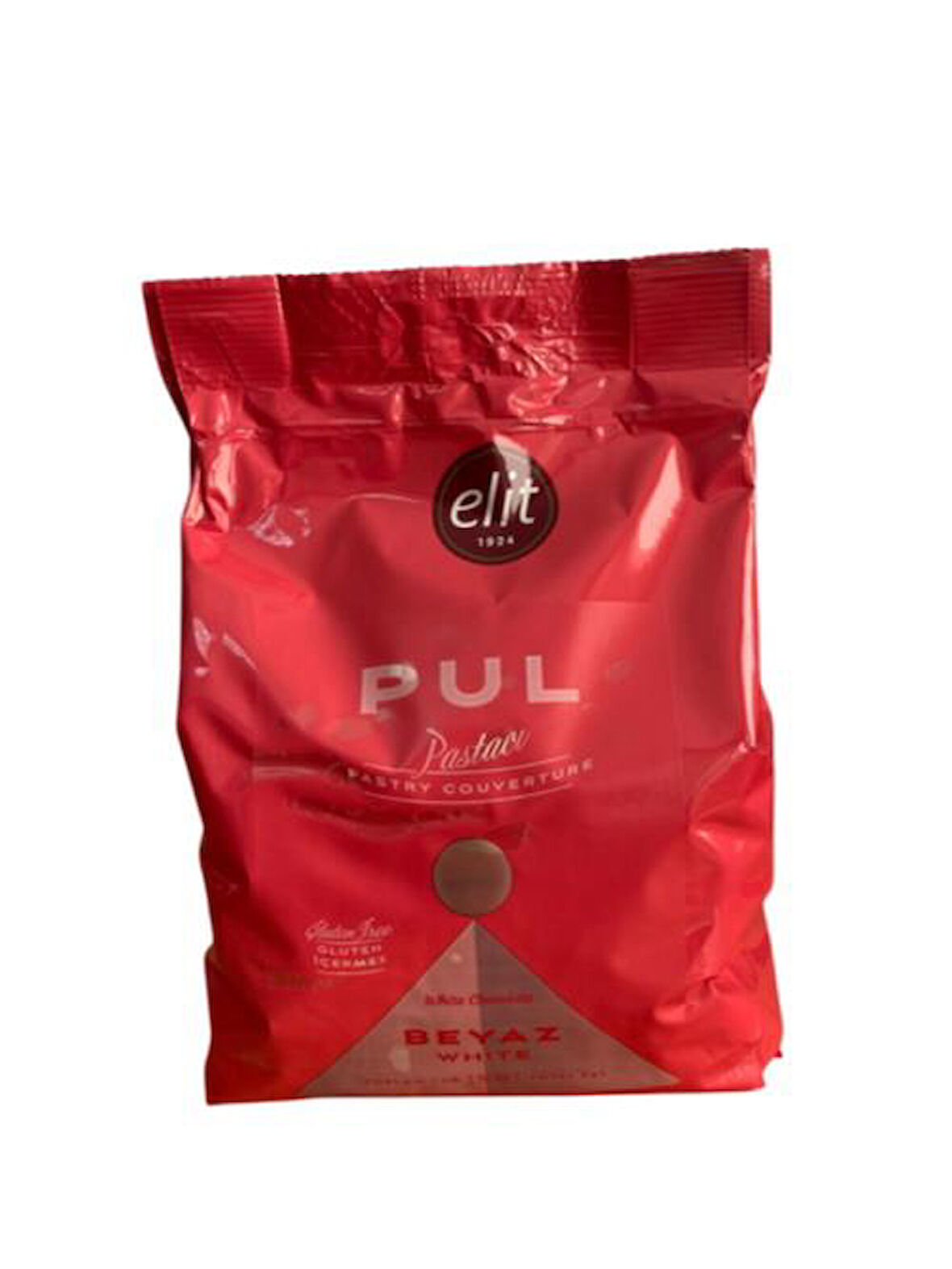 ELİT PASTACI BEYAZ PUL ÇİKOLATA 1 KG (GLUTENSİZ)