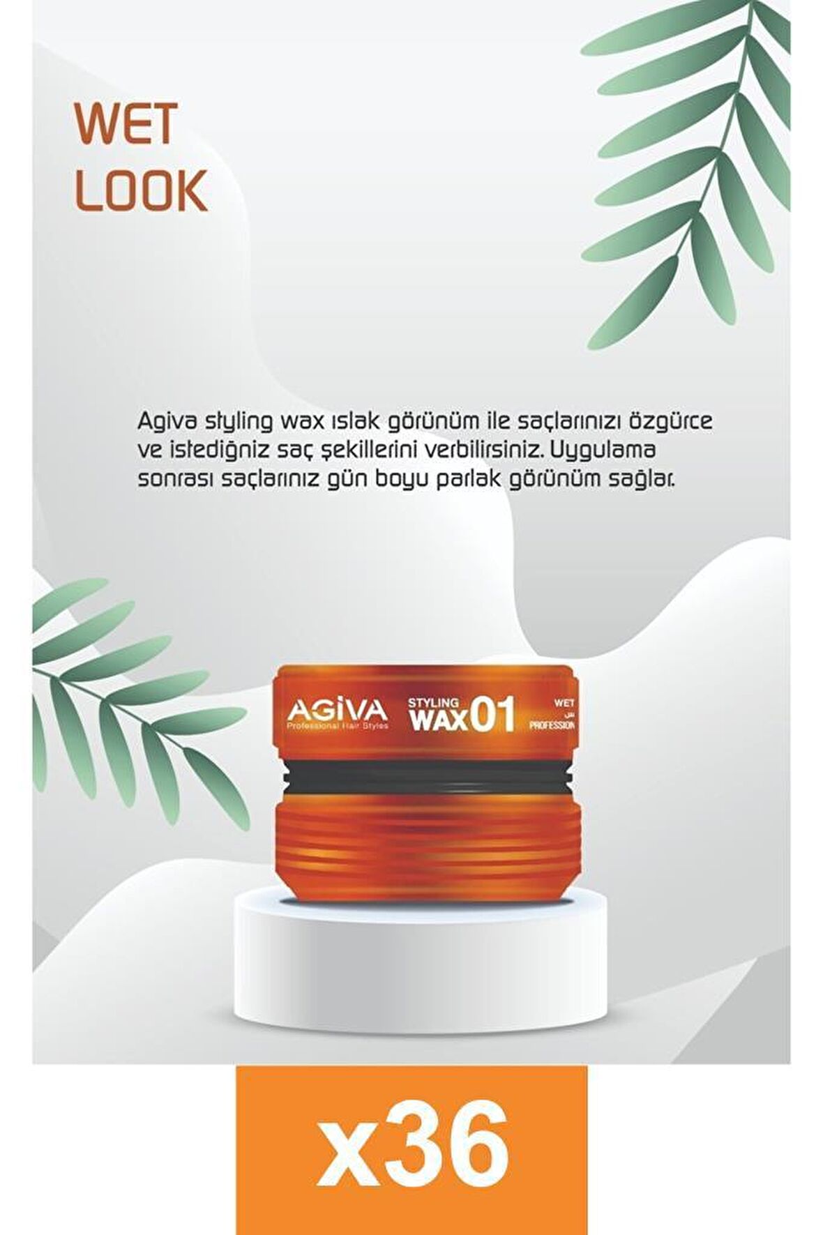 Agiva Wax Saç Şekillendirici 01 175 ml X36