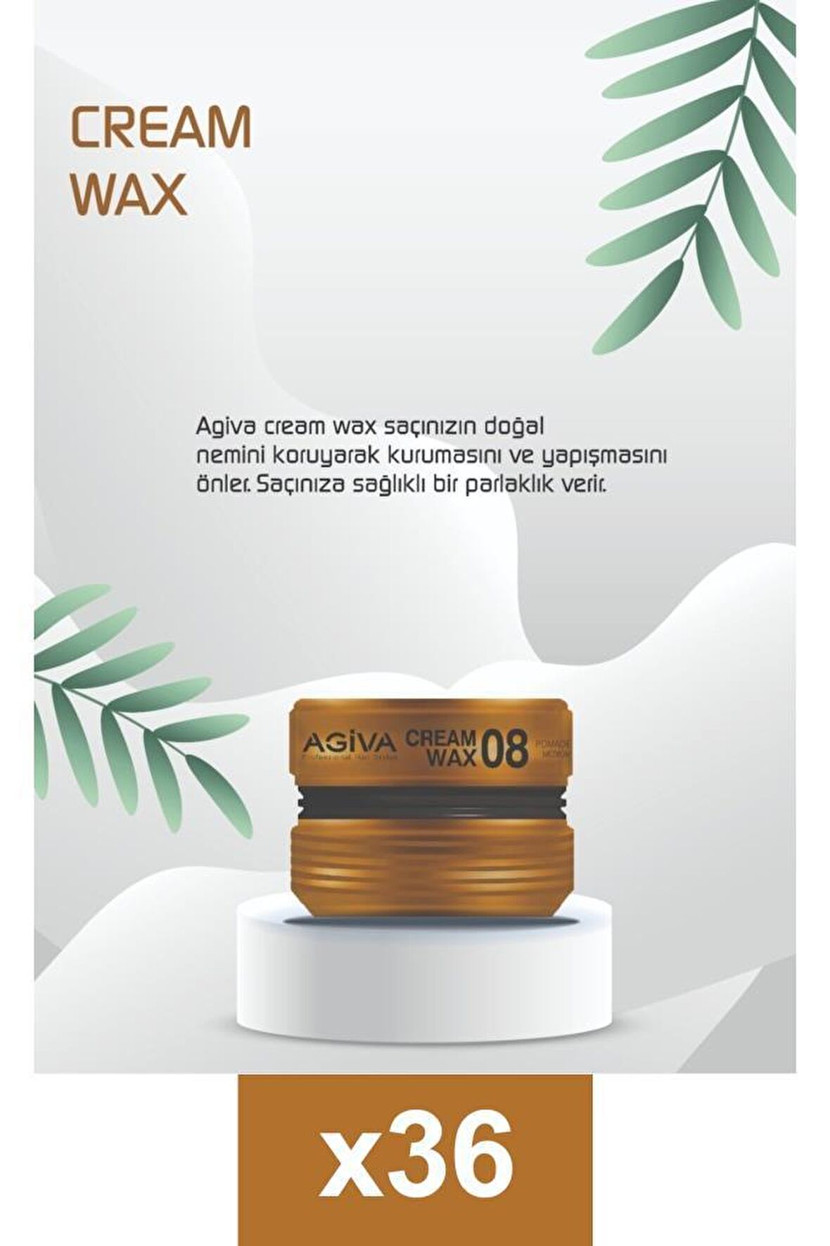 Agiva Wax Saç Şekillendirici 08 175 ml X36