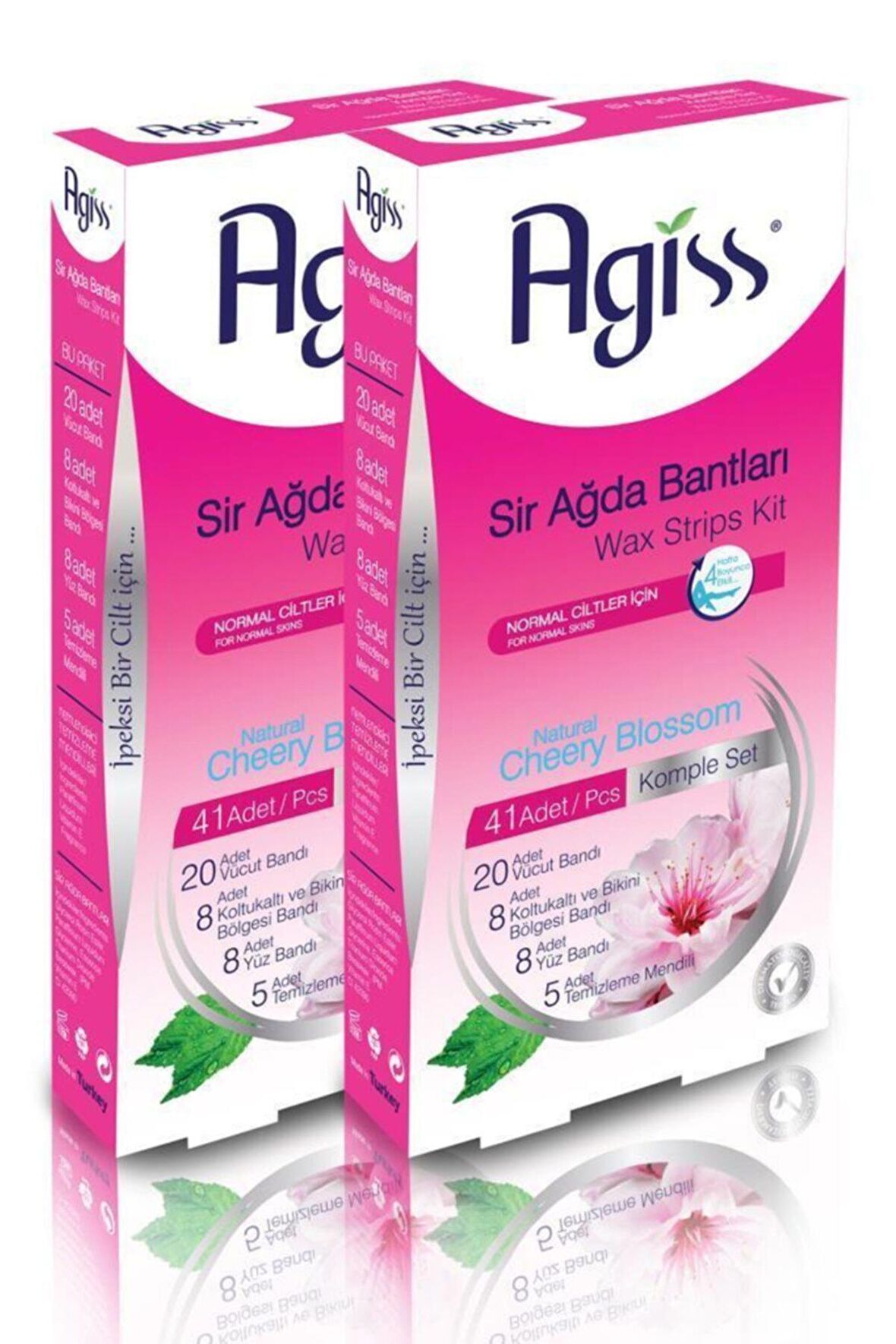 Normal Ciltler Için Ağda Bandı Tüm Vücut Set X2