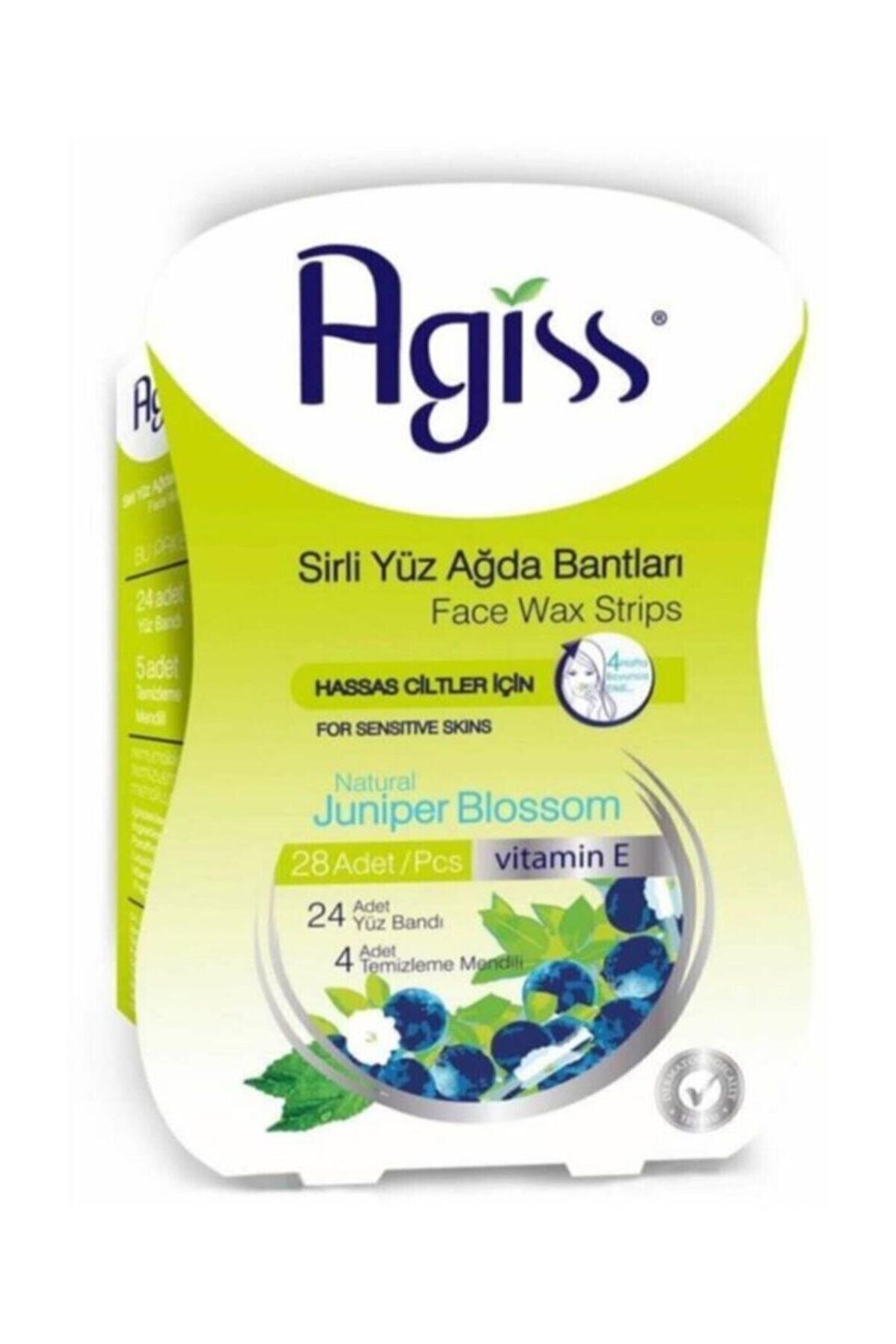 Agiss Natural Juniper Blossom Yüz için Ağda Bandı 24'lü