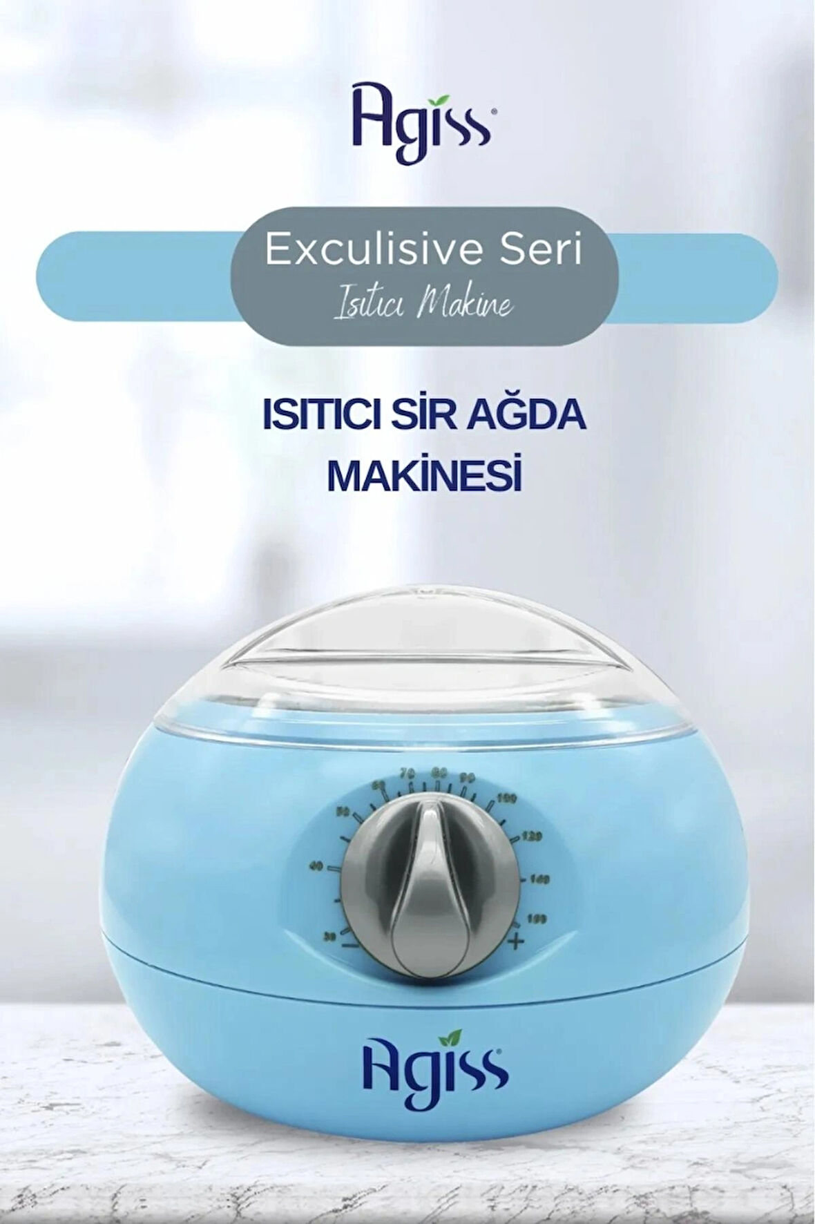 AGISS Exclusive Seri Isıtıcı Mavi Sir Ağda Makinesi