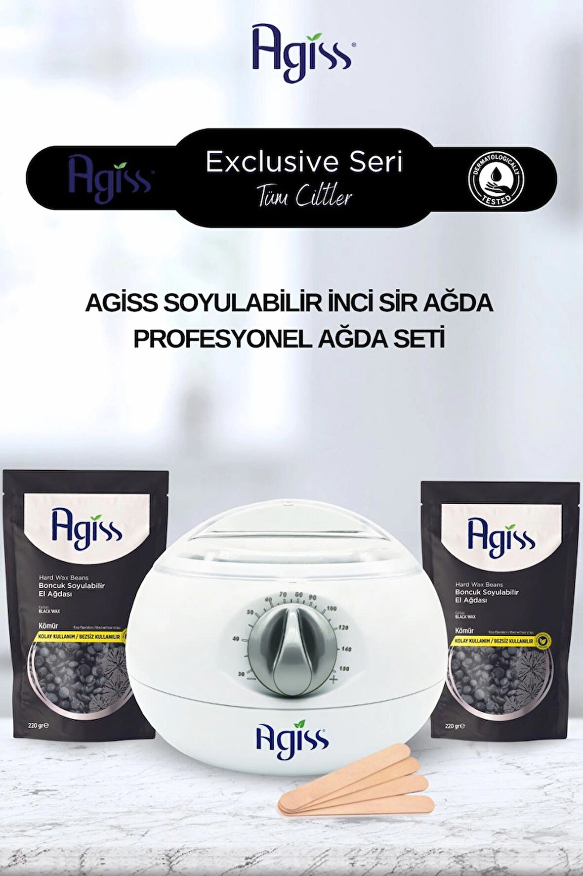 AGISS Exclusive Seri Tüm Ciltler İçin Soyulabilir İnci Sir Ağda Seti