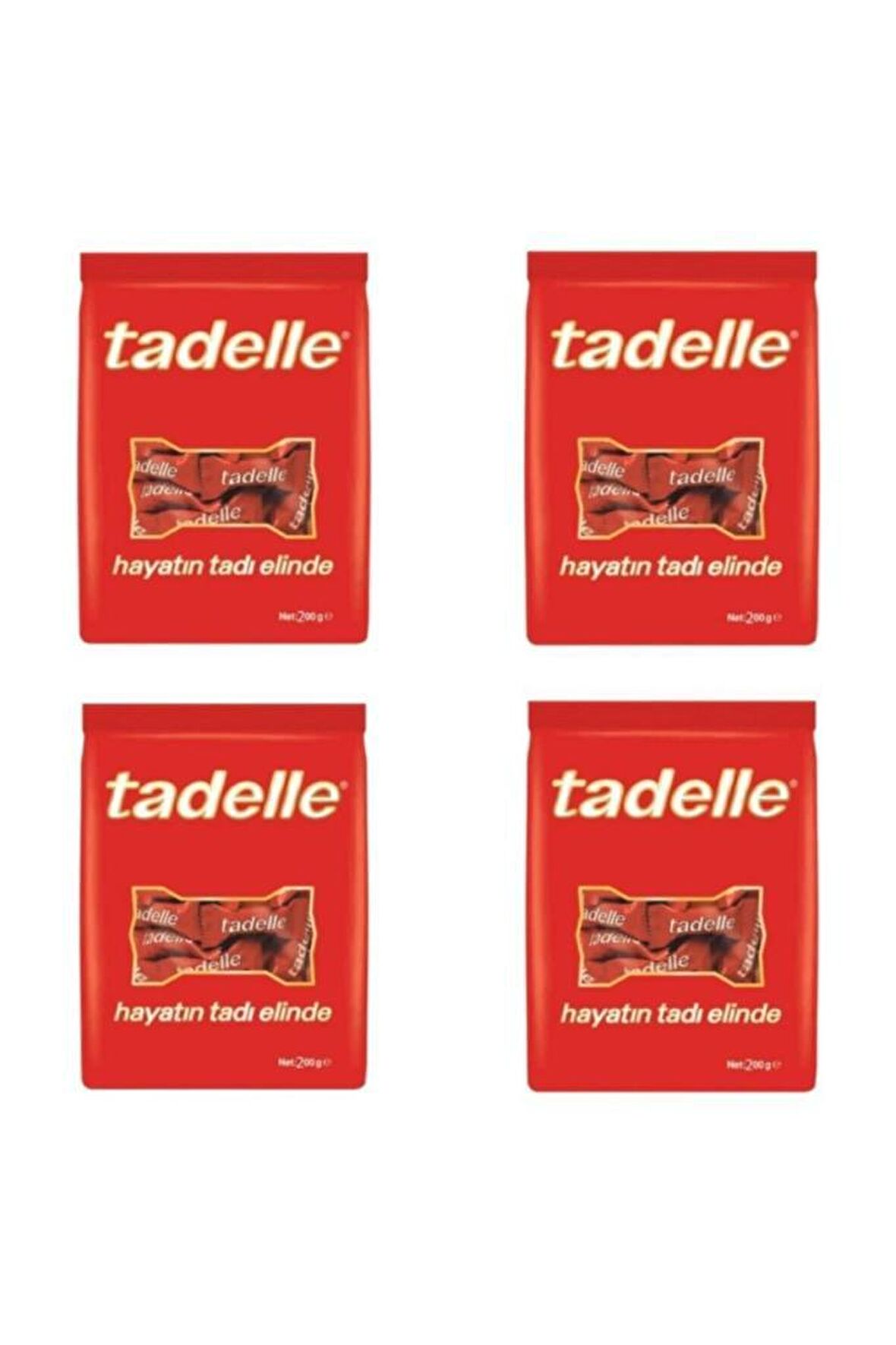 Tadelle Mini Fındık Dolgulu Sütlü Çikolata 200 gr x 4 Pk