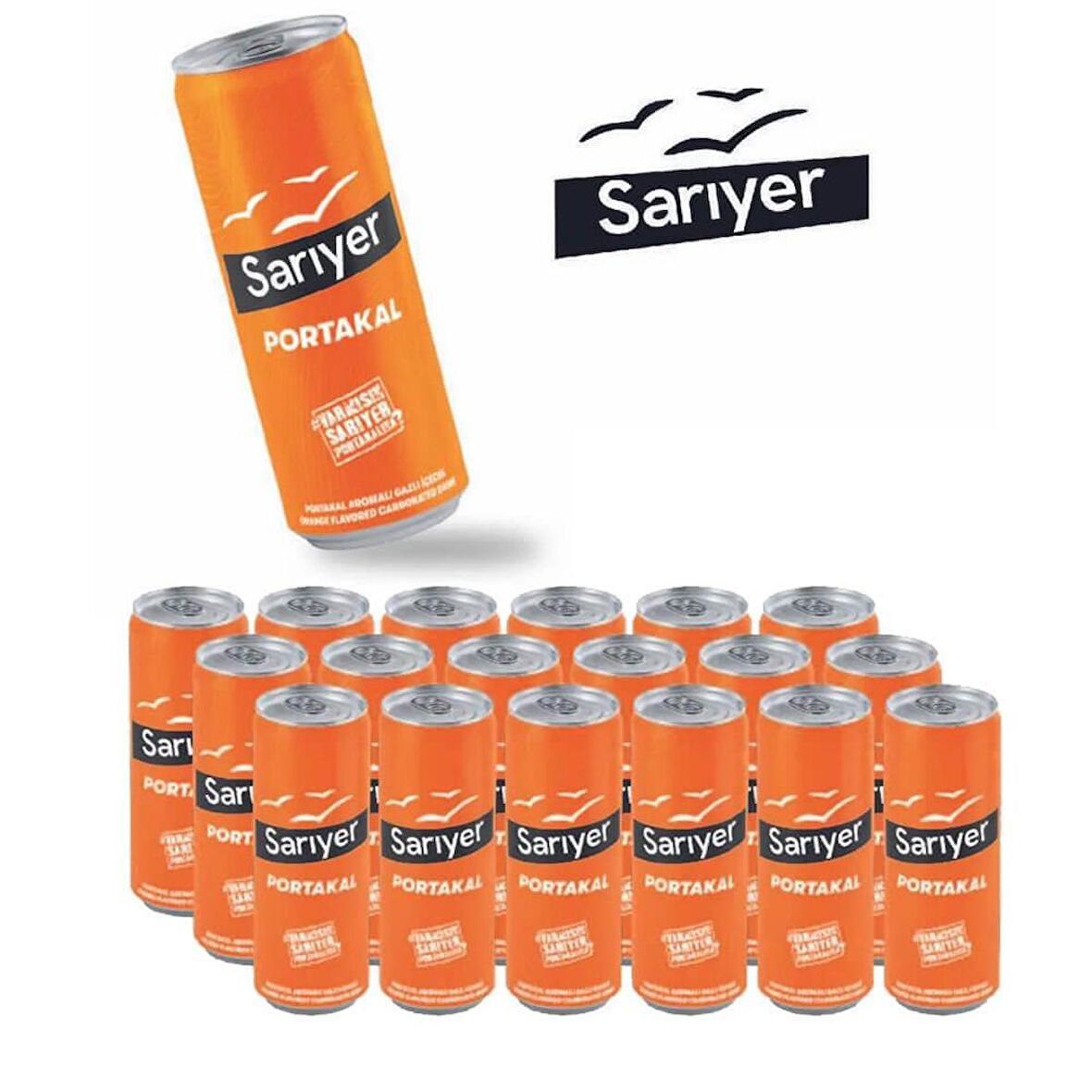 Sarıyer Gazoz Portakal Aromalı 330ML x 24'lü