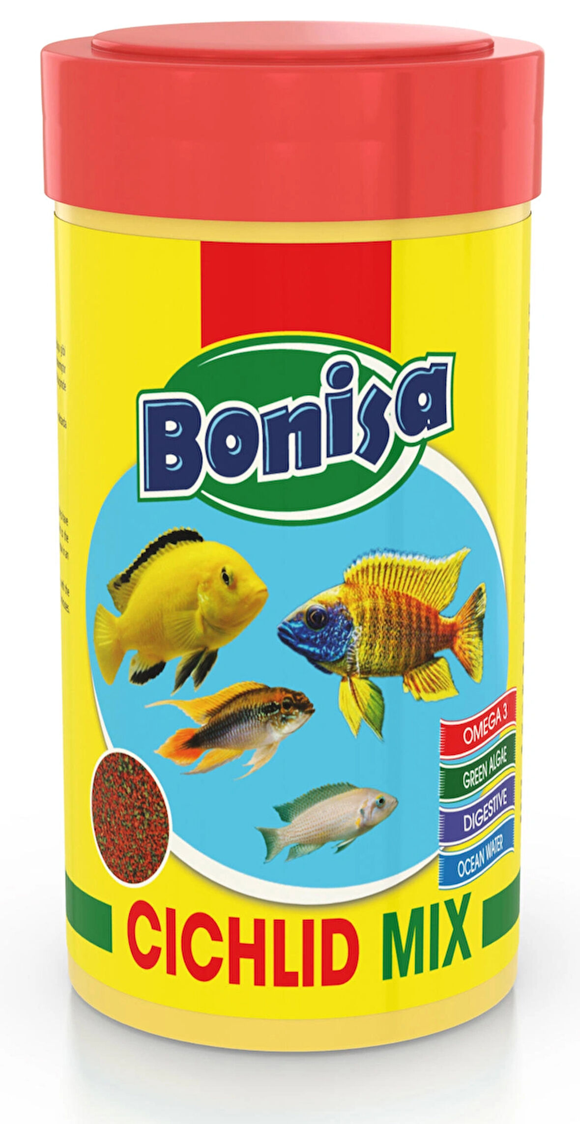 Bonisa Cichlid Mix Granulat 250ml Kutu 100gr