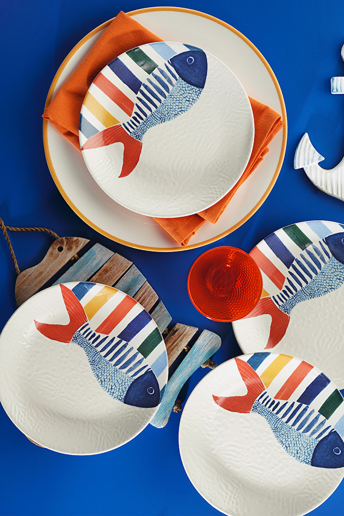 Kütahya Porselen Coastal Living 4 Parça 20 Cm Servis Tabağı