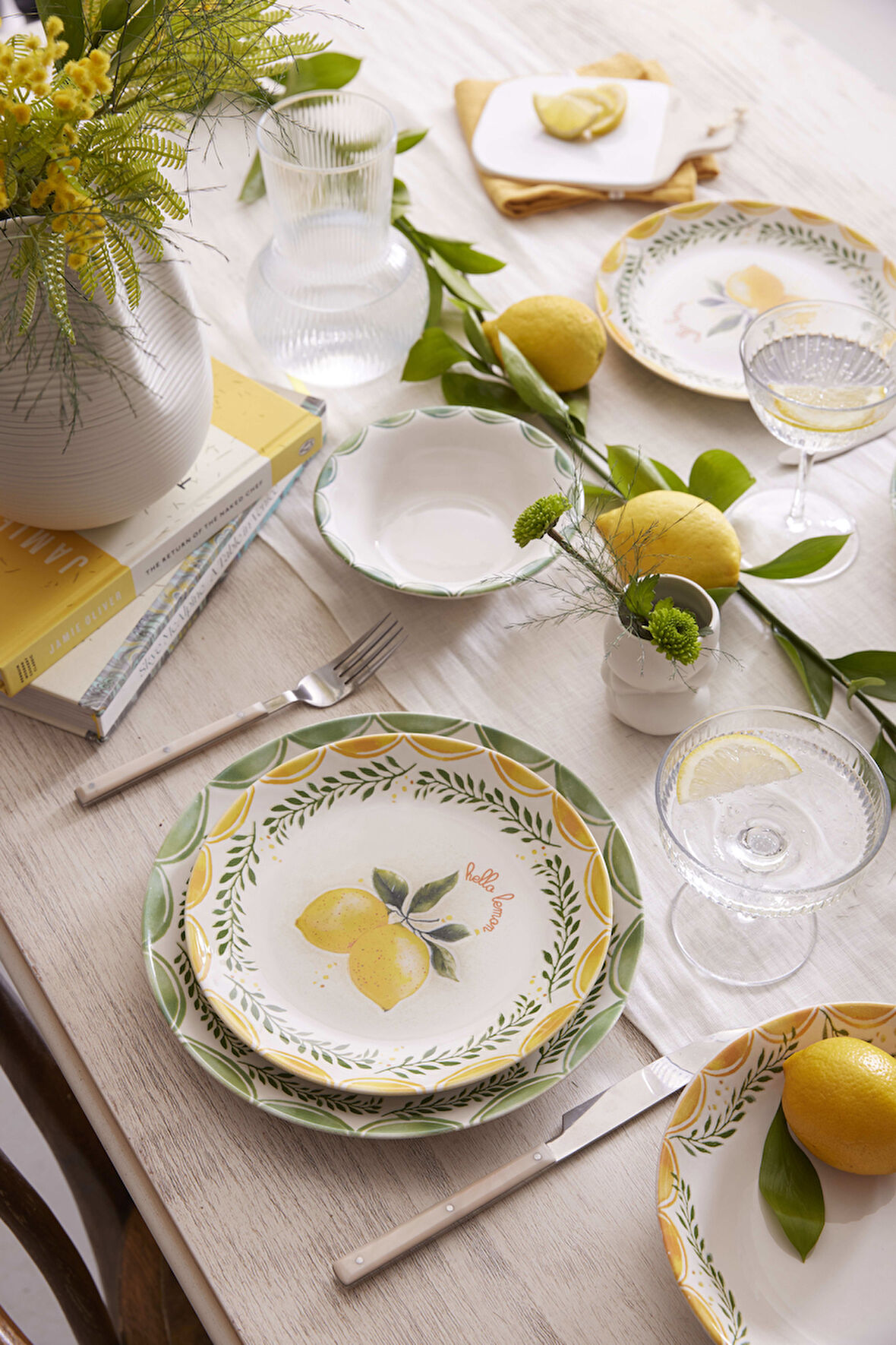 Kütahya Porselen Limoncello 24 Parça 6 Kişilik Yemek Takımı