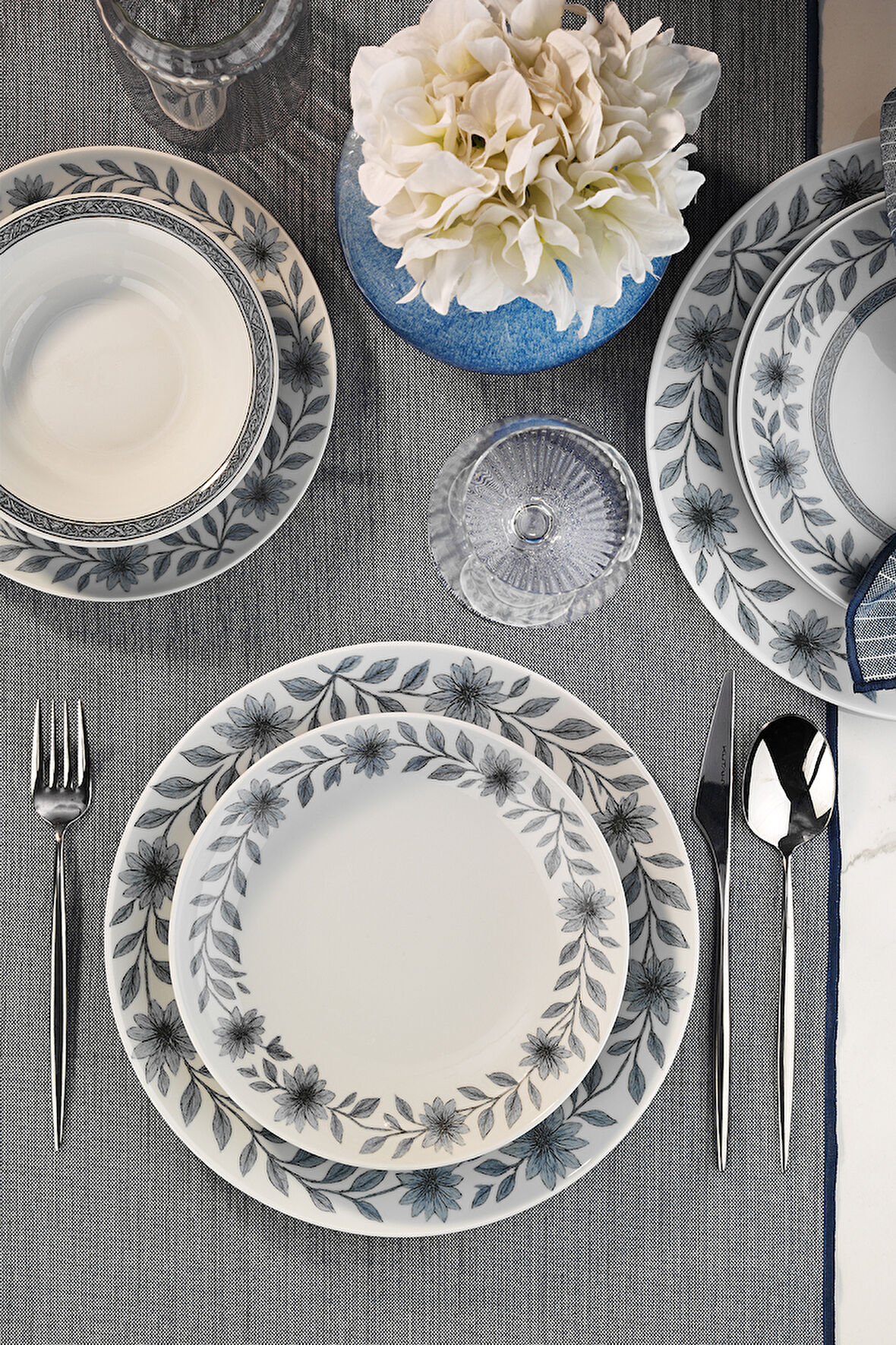 Kütahya Porselen Meadow 24 Parça 6 Kişilik Yemek Takımı