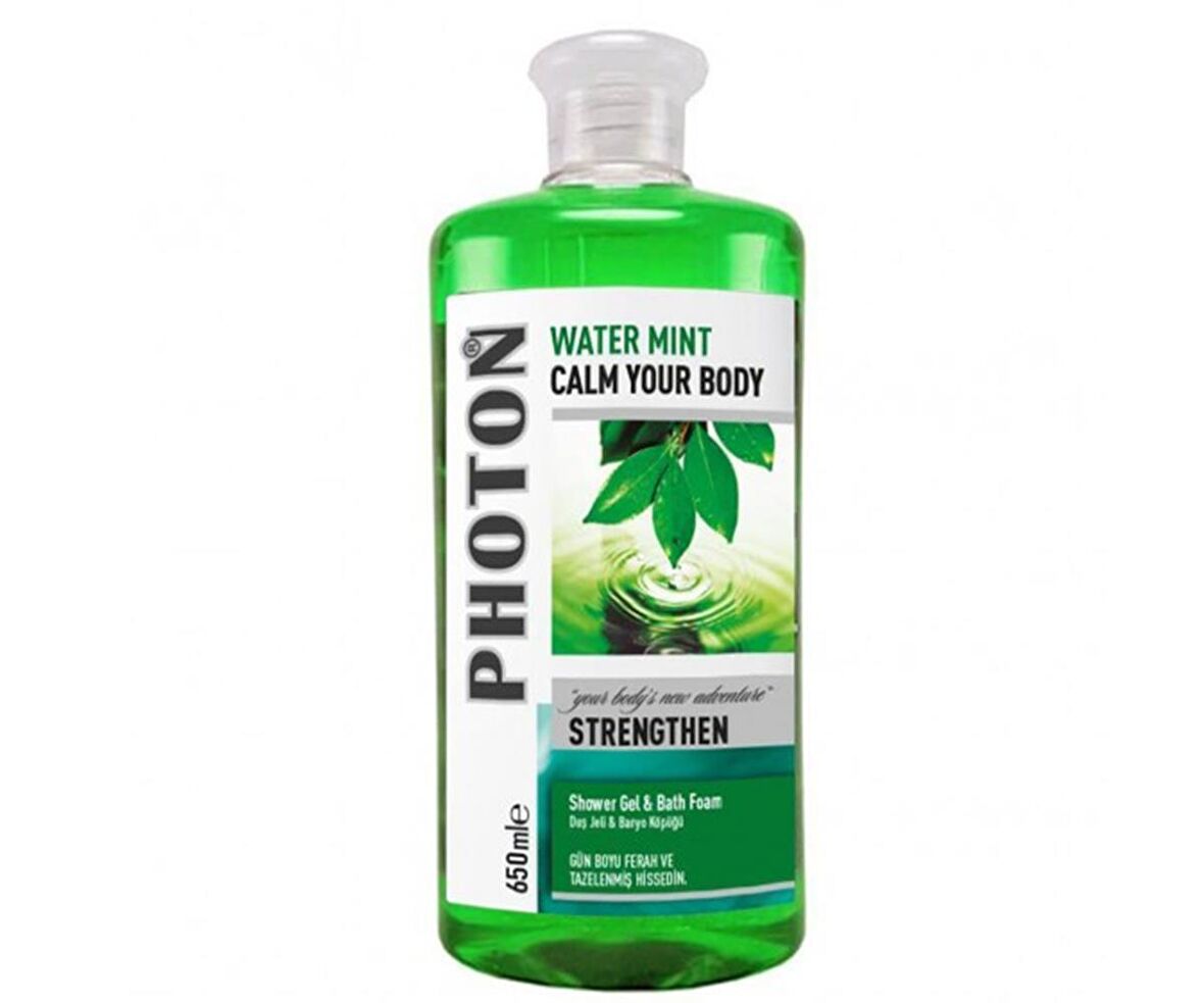 PHOTON Watermint Shower Gel and Bath Foam 600ml(Duş Jeli+Banyo Köpüğü)