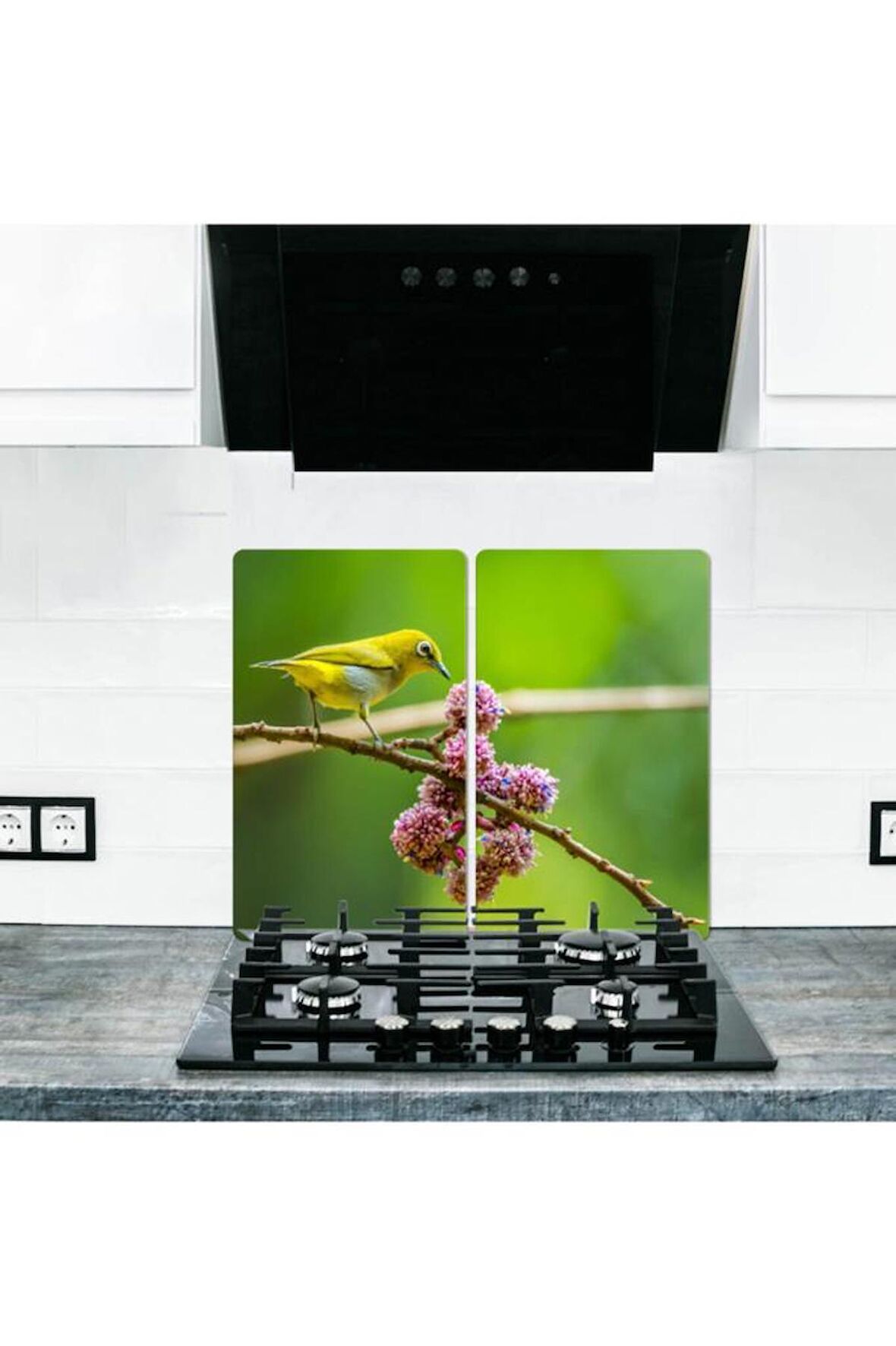 2' li 30x52 cm Cam Ocak Koruyucu Cam Kesme Tahtası Model 356 